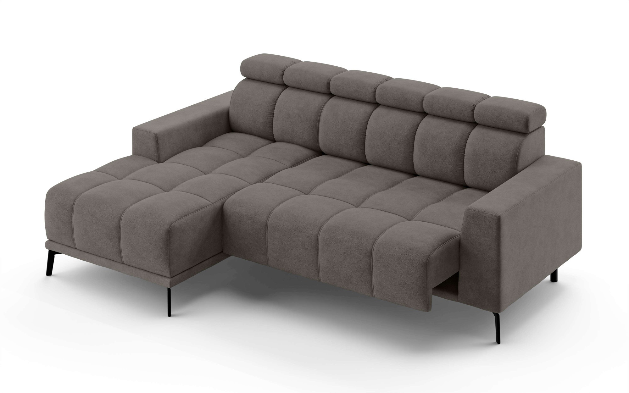 INOSIGN Ecksofa »CAZIE, Designsofa, L-Form, trendige Bubble-Optik,«, L-Form mit Wellenunterfederung, Recamiere rechts/links bestellbar
