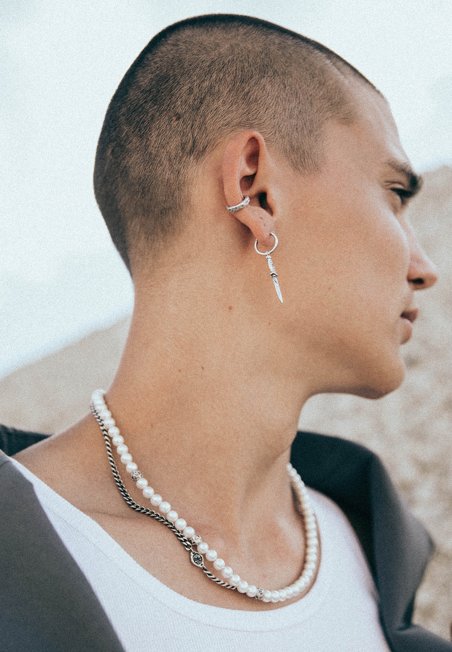 HAZE & GLORY Silberkette »Halskette Ride the tide - Panzerkette 925 Silber oxidiert«