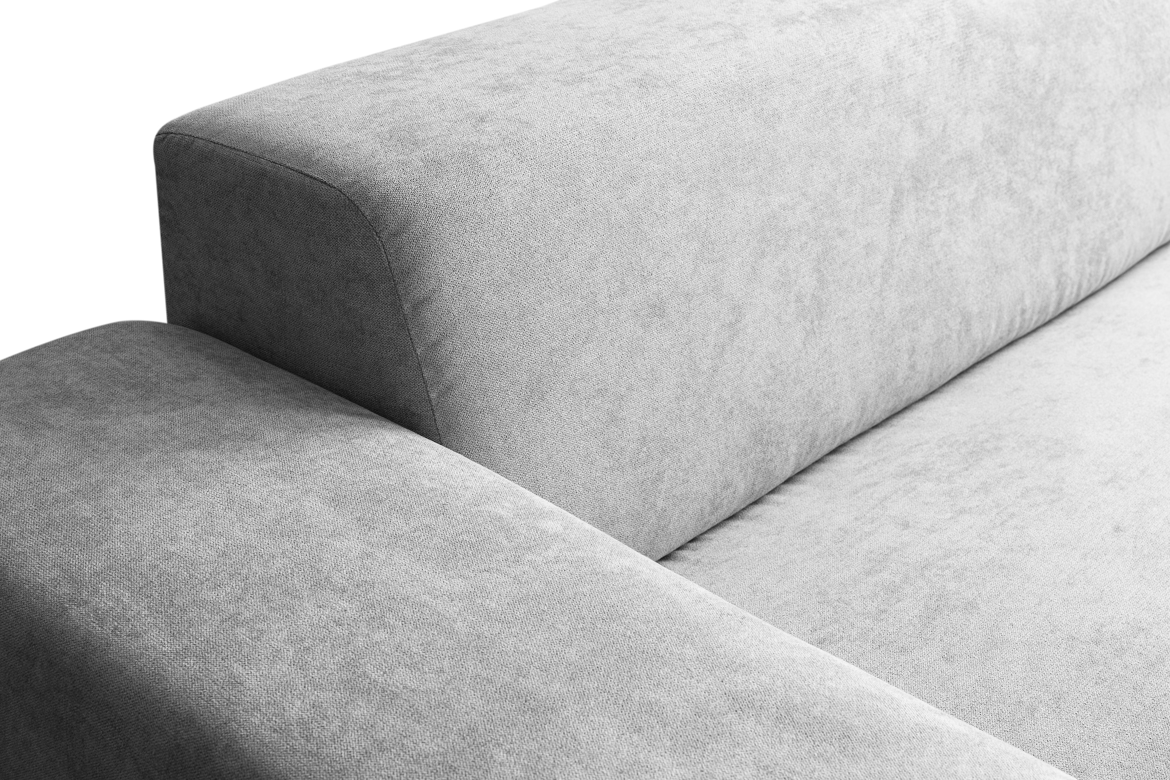 WERK2 Ecksofa »Zeus-L Breite: 253 cm, modern & zeitlos, bequemes Sofa« moderne Optik mit abgerundeten Kanten
