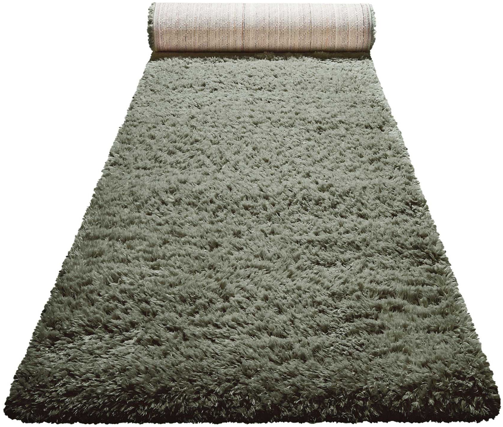 Homie Living Hochflor-Teppich »Matteo HL-0961«, rechteckig, 50 mm Höhe, 100% recyceltem PET, Langflor, Shaggy, Wohnzimmer