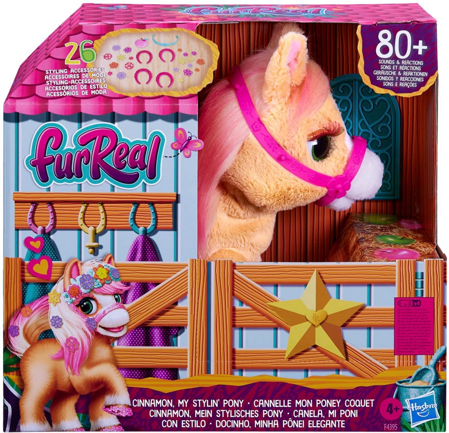 Hasbro Kuscheltier »furReal, Cinnamon, Mein stylisches Pony«