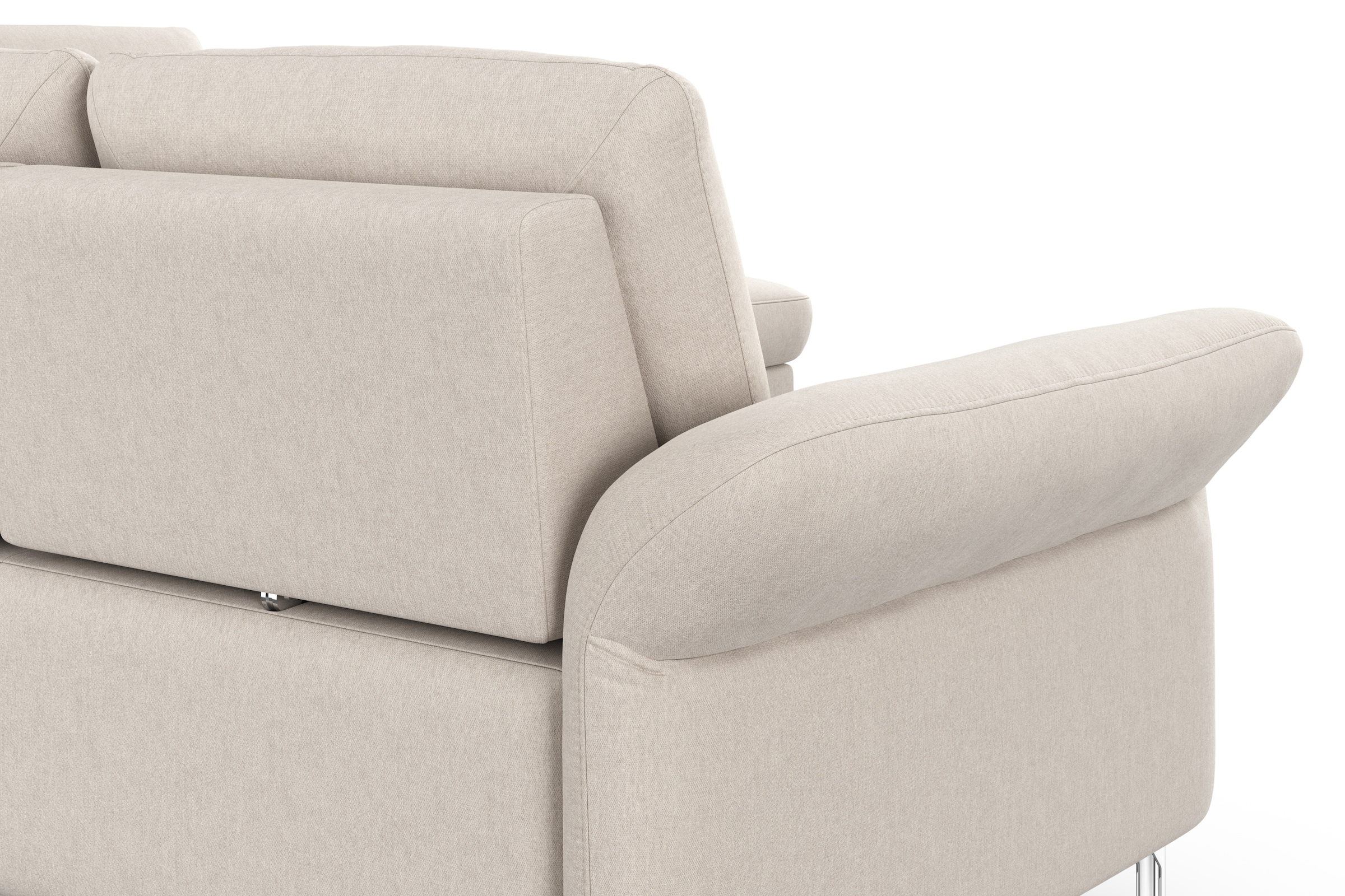 Home affaire Ecksofa »Palm Beach L-Form« Federkern, mit Sitztiefenverstellung, wahlweise mit Bettfunktion