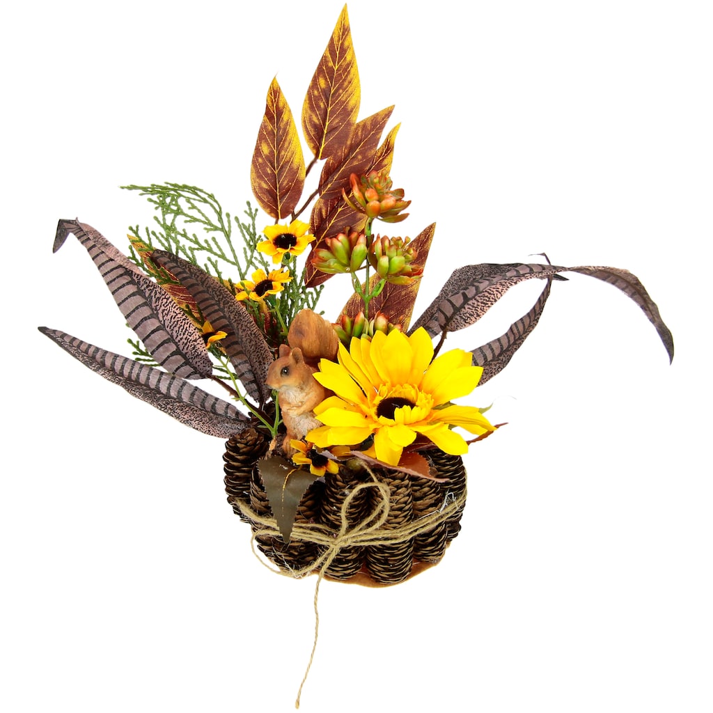 I.GE.A. Kunstpflanze »Sonnenblumen-Arrangement«