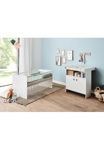 Babymöbel-Set »Joschi«, (Spar-Set, 2 St., Kinderbett, Wickelkommode)