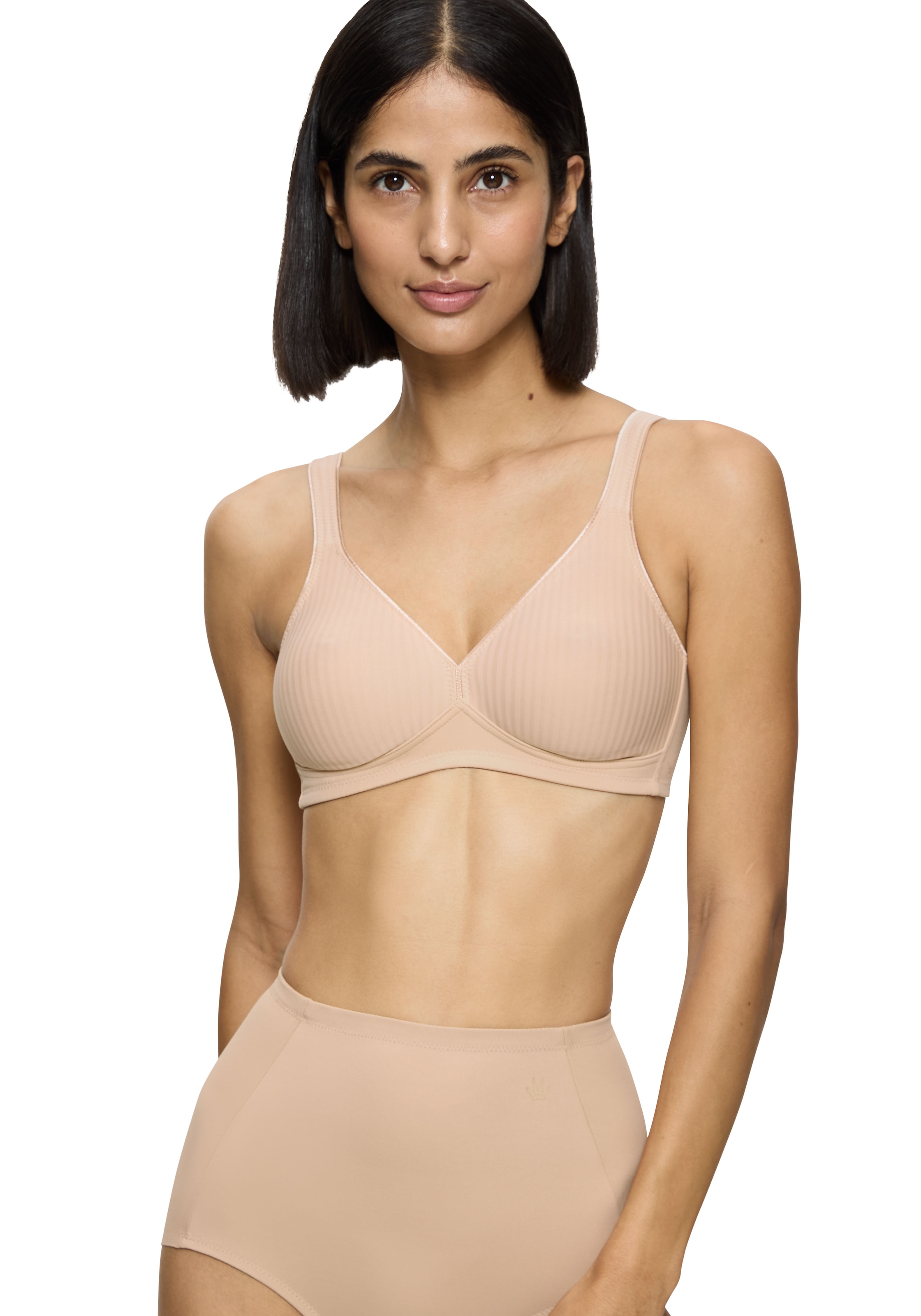 Triumph Bügelloser BH »Modern Soft+Cotton N«, mit dezenten Streifen