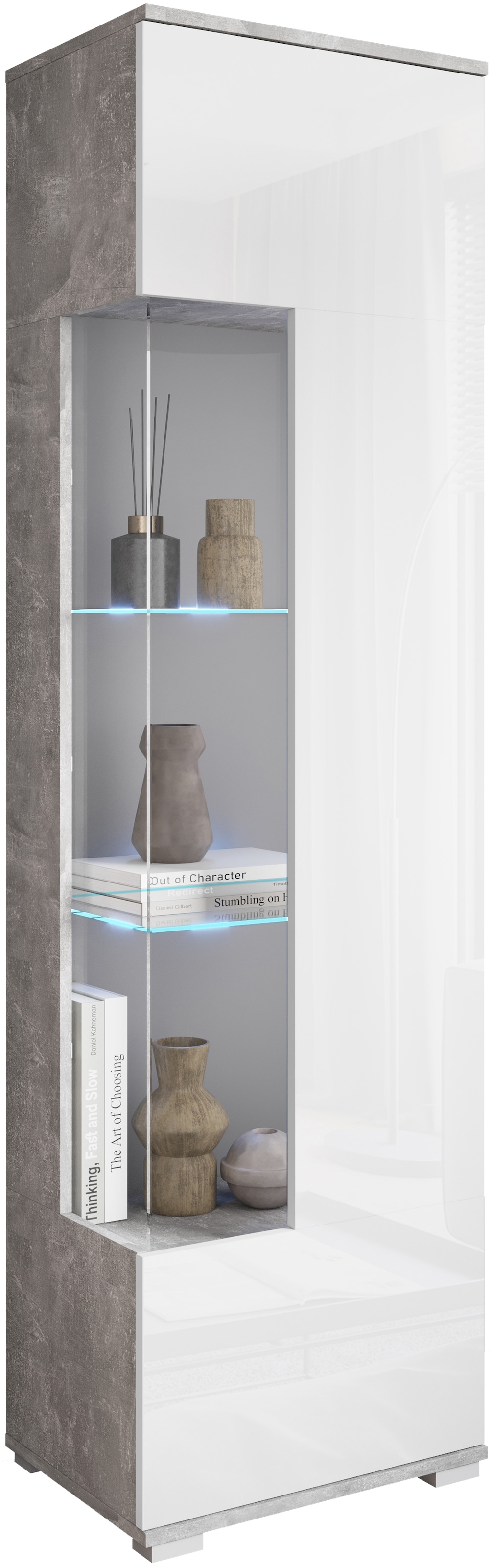 INOSIGN Vitrine »Kenia, stehend und hängend, Türanschlag wechselbar« 1 Stk. tlg. Vitrineschrank mit Glastüren 160 cm Höhe