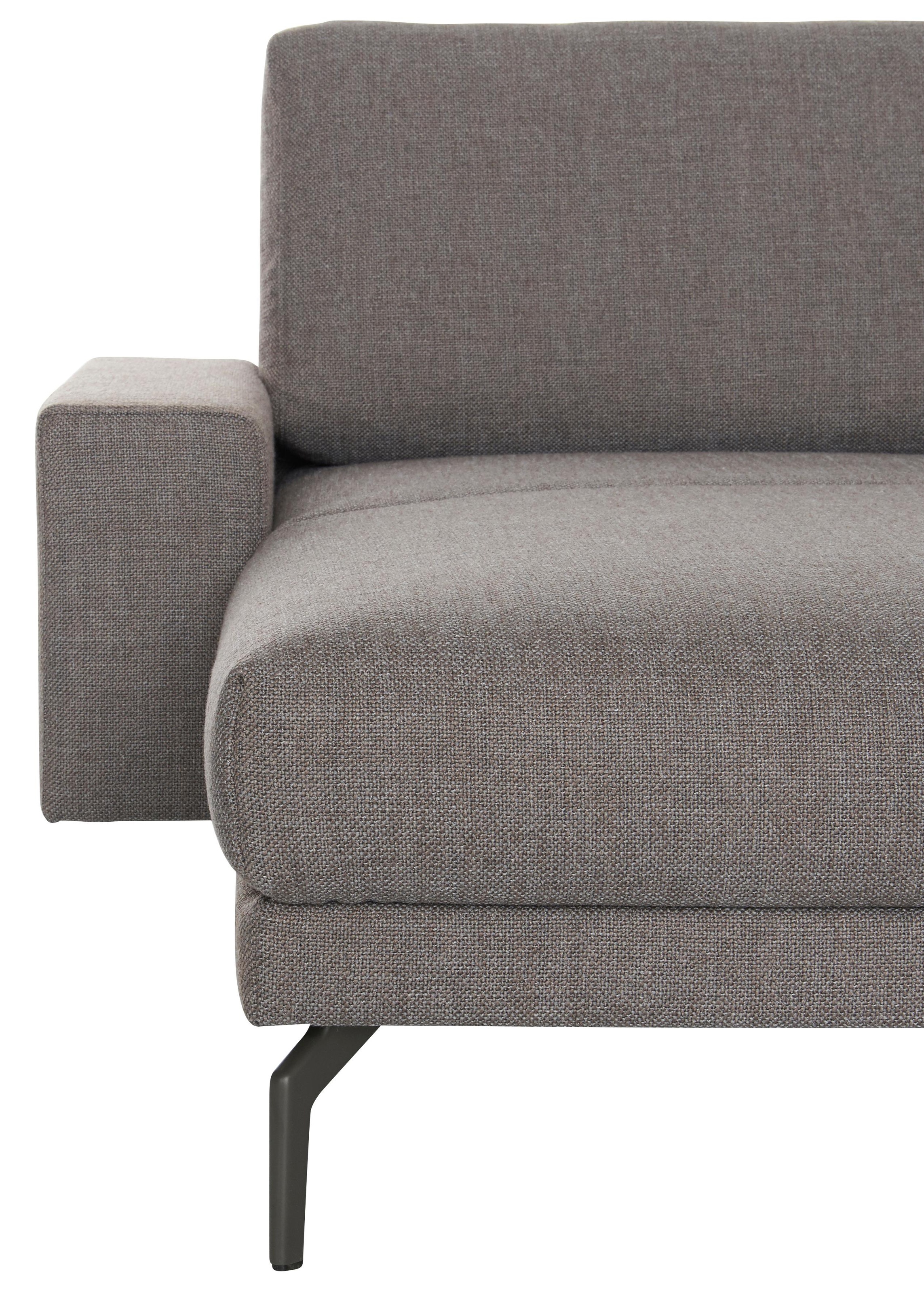 Creation BY ROLF BENZ Ecksofa »CR.450, Designecksofa, Polsterecke, L-Form« Armlehne breit und niedrig, Alugussfüße in umbragrau, Breite 294 cm