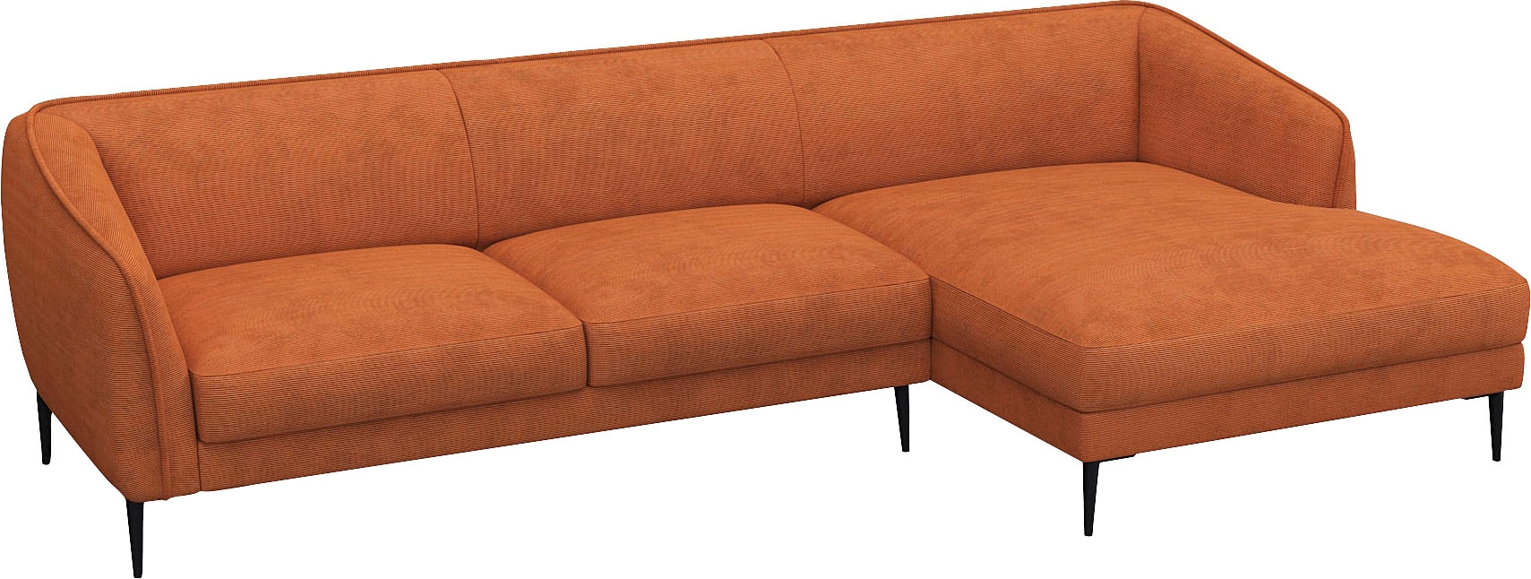 FLEXLUX Ecksofa »Belle Designsofa, L-Form, B/T 288/149 cm«, Skandinavisches Design, In hochwertiger Verarbeitung