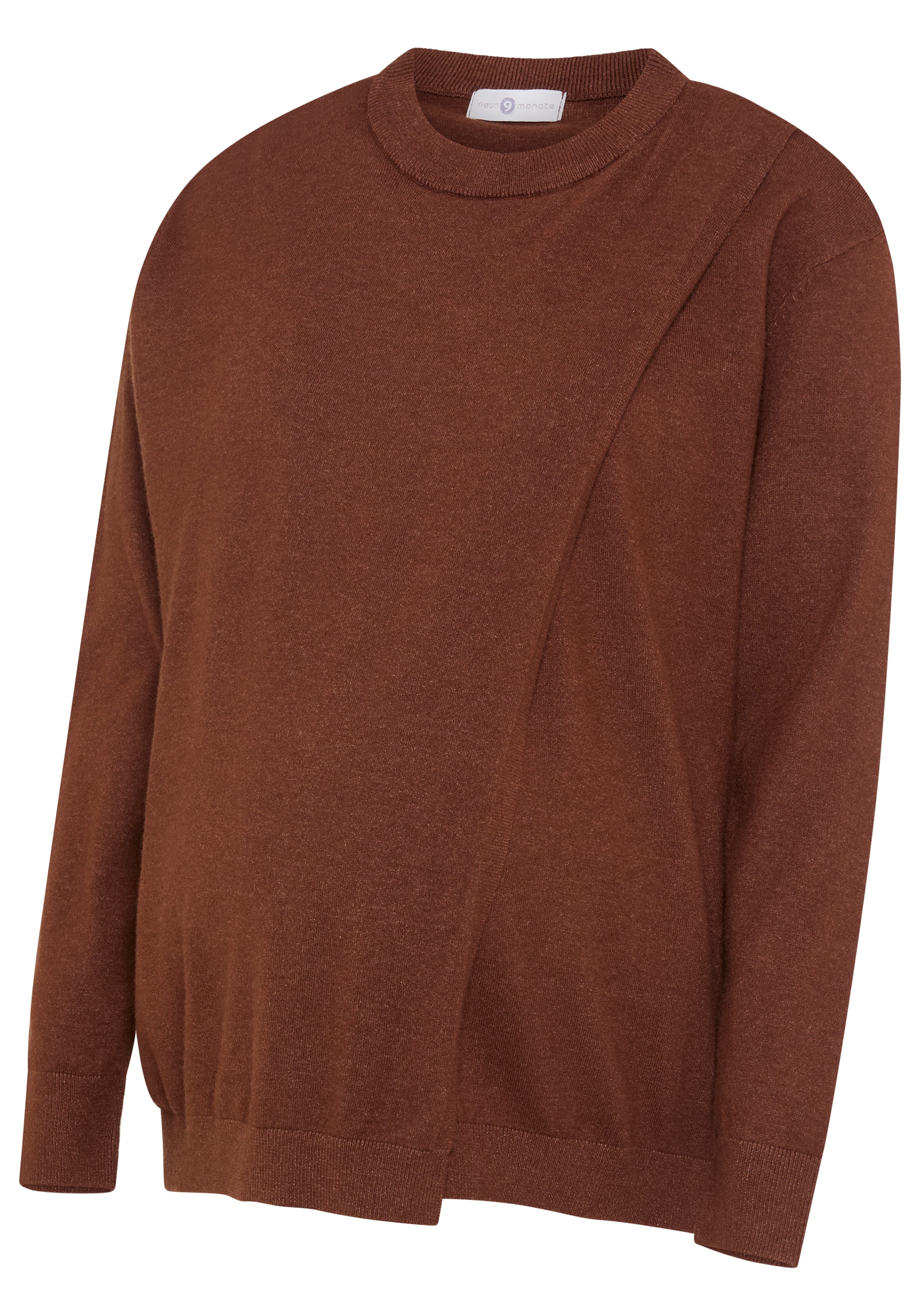 Neun Monate Umstandspullover »Pullover für Schwangerschaft und Stillzeit« Umstands-Pullover mit praktischer Öffnung zum Stillen