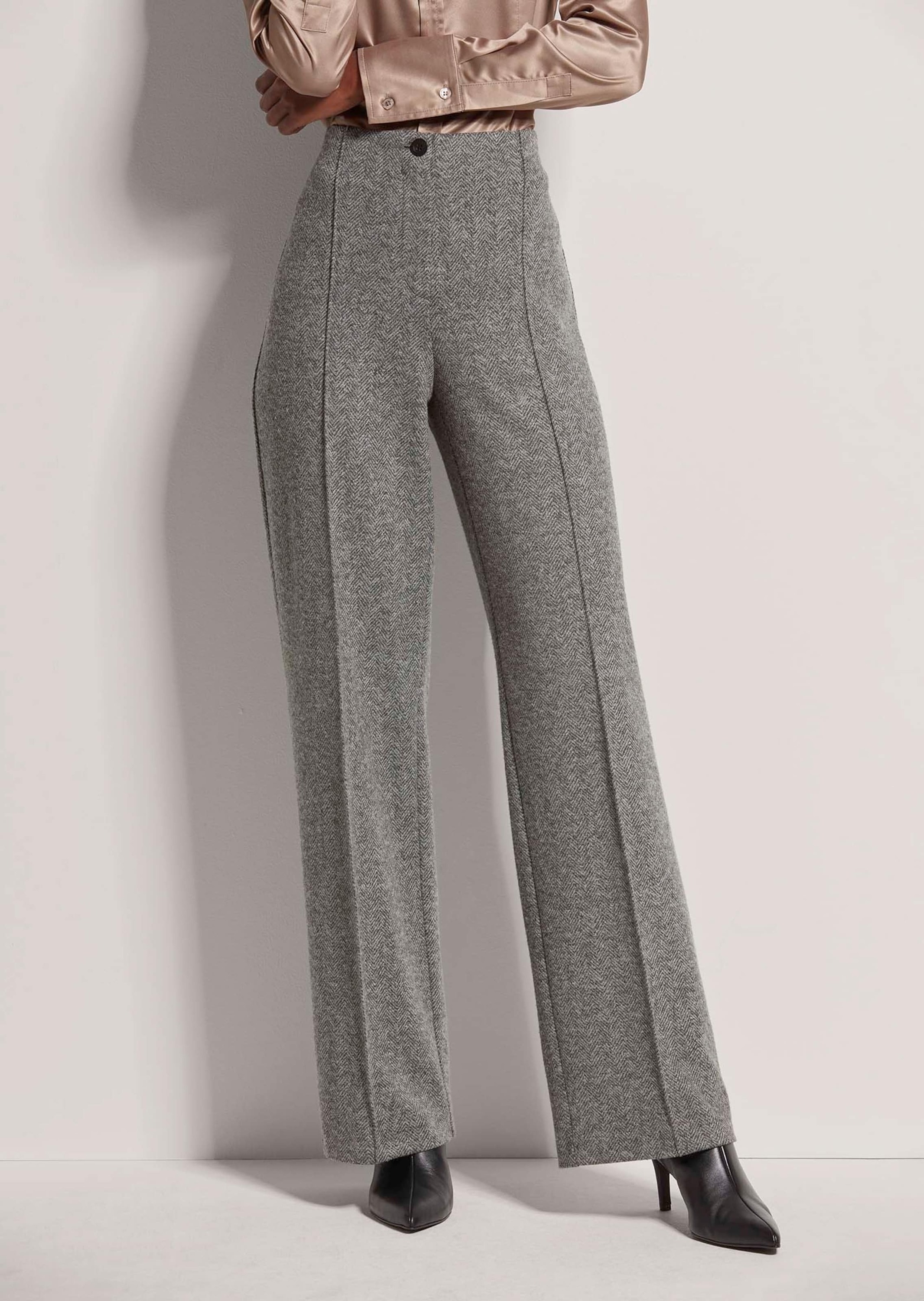 MADELEINE Bügelfaltenhose »Palazzohose Palazzohose mit weitem Bein«