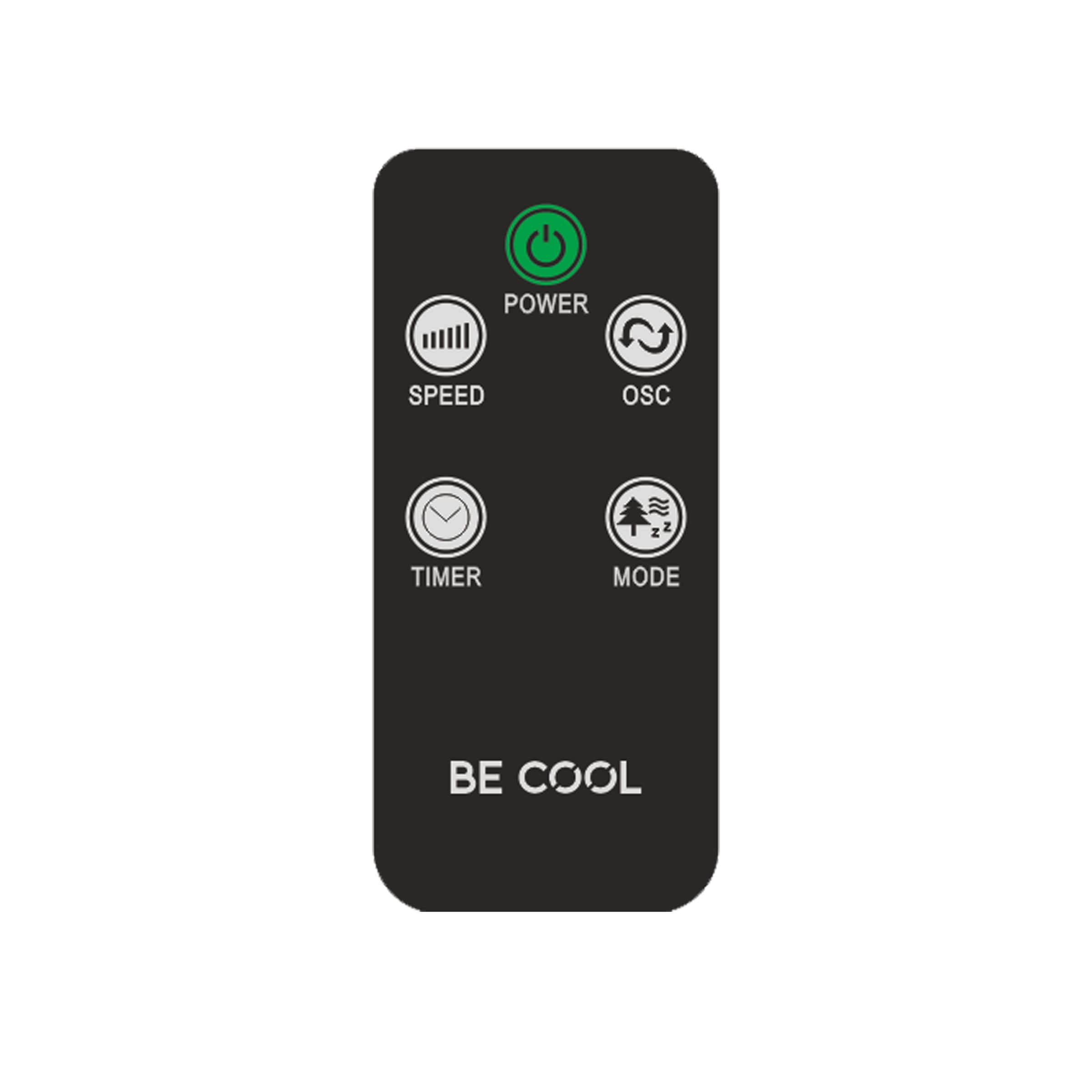 be cool Turmventilator »Turmventilator 74,5cm mit Fernbedienung BC29TFRC schwarz«, Timer-Funktion