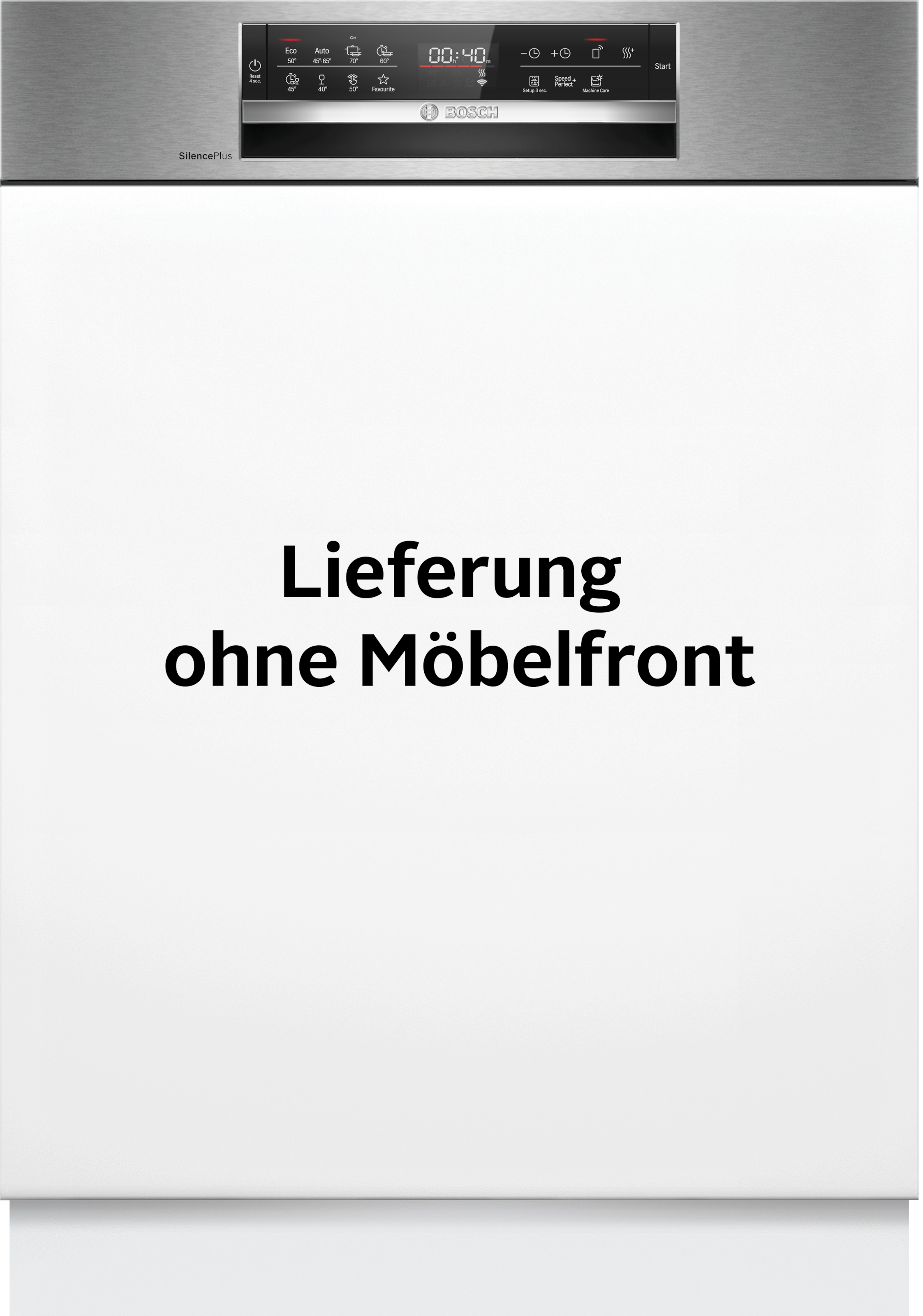 BOSCH teilintegrierbarer Geschirrspüler Serie 6 "SMI6ECS12E" 14 Maßgedecke Automatische Türöffnung gegen Kondenswasser & flexible Max Flex Körbe