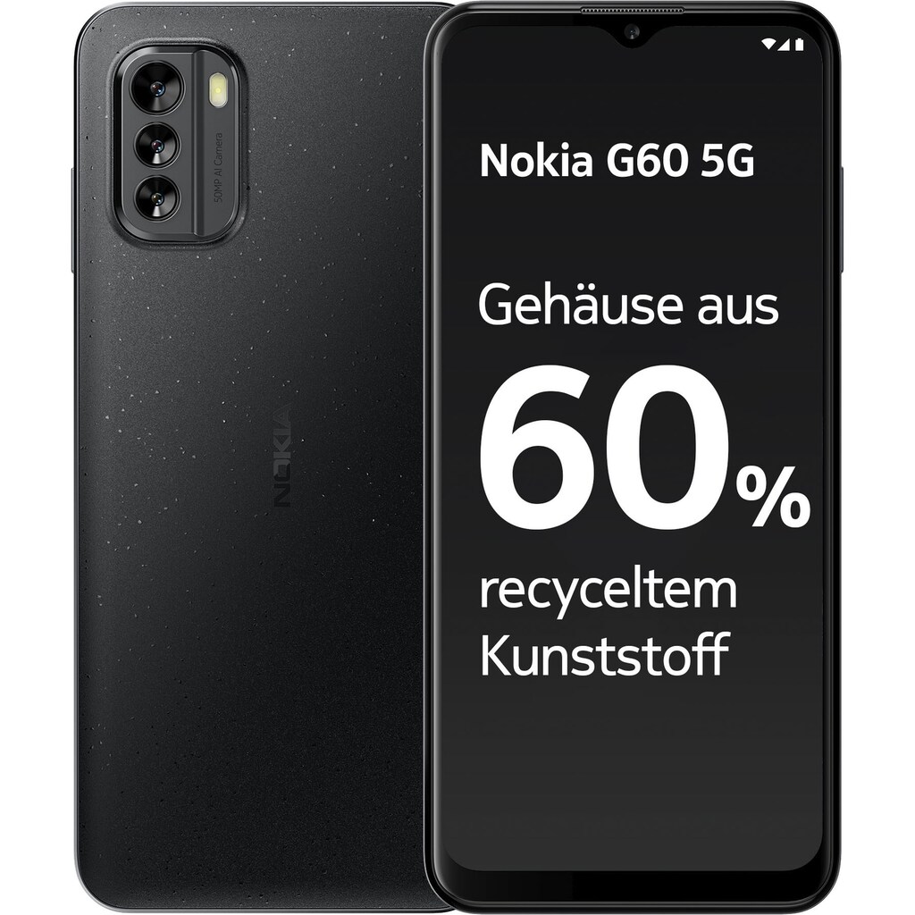 Nokia Smartphone »Prokids Phone – G60«, Pure Black, 16,71 cm/6,58 Zoll, 128 GB Speicherplatz, 50 MP Kamera