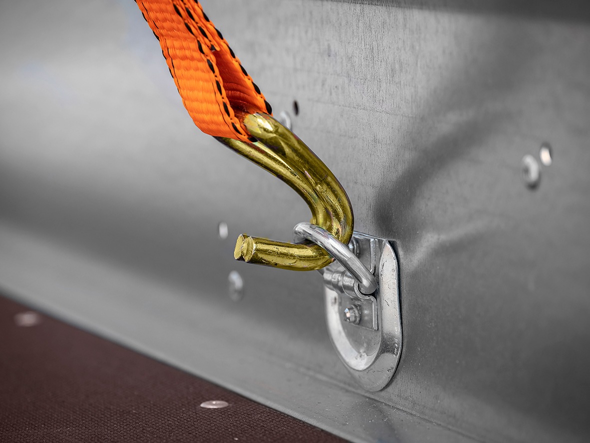 LAS Spanngurt mit Ratsche und J-Haken