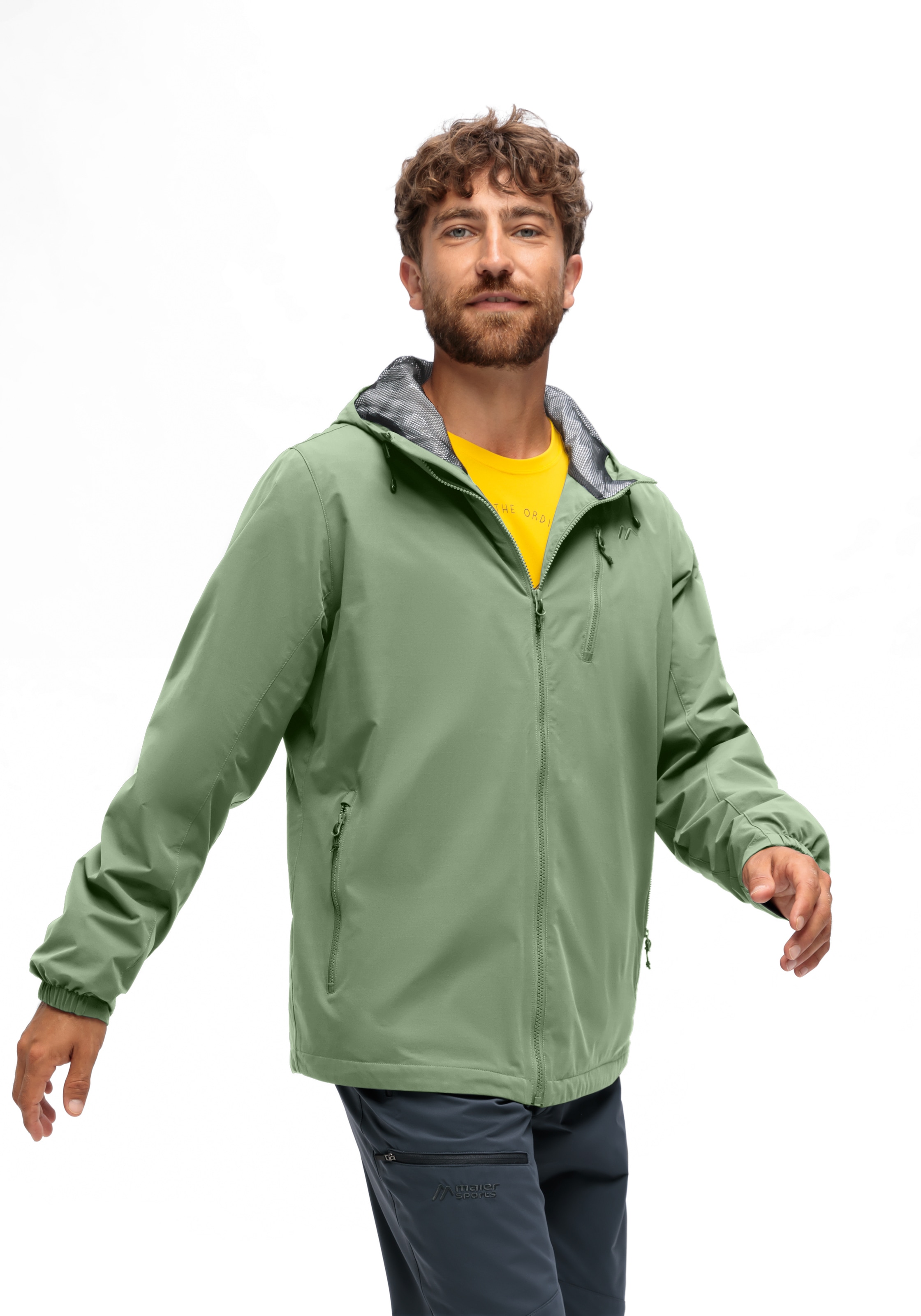 Maier Sports Outdoorjacke »ArorA Loop M«, Herren Jacke wasserdicht, Funktionsjacke 3 Taschen außen + Innentasche