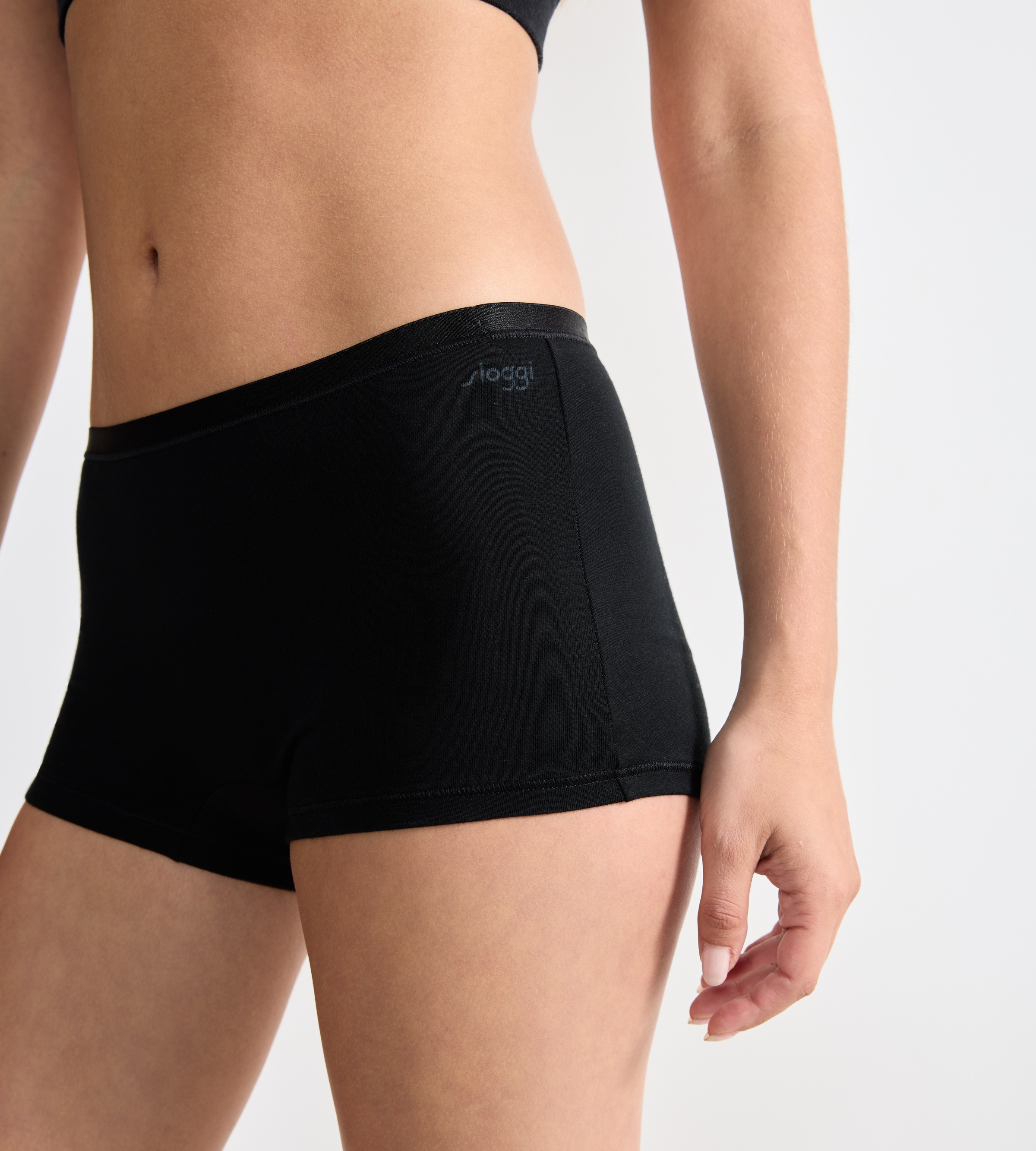 sloggi Slip »GO Daily Cotton Short 3P«, (3er Pack), Glanz-Effekt Details