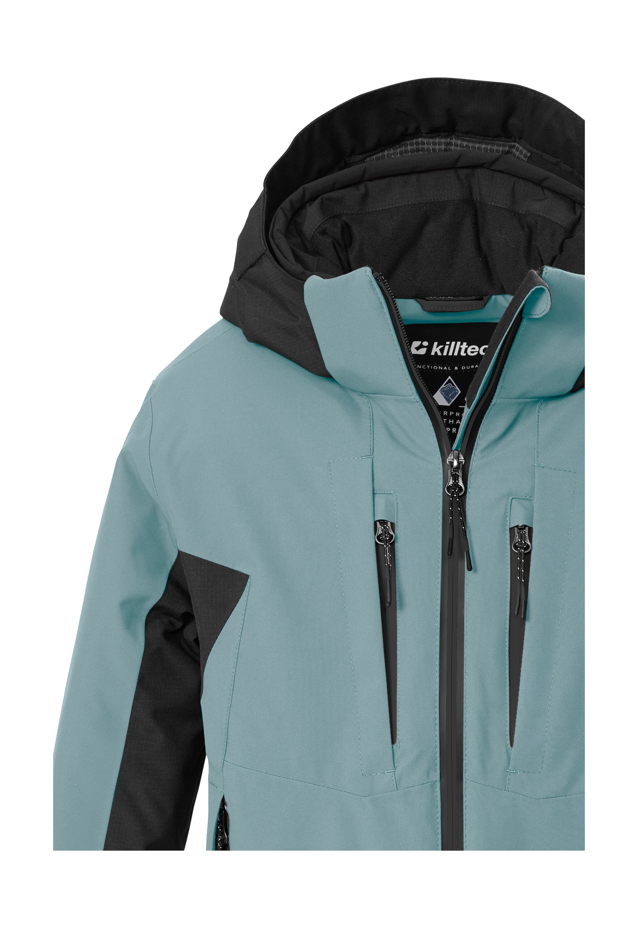 Killtec Skijacke »KSW 212 BYS SKI JCKT« Wasserdichte Skijacke, abnehmbare Kapuze, viele Taschen