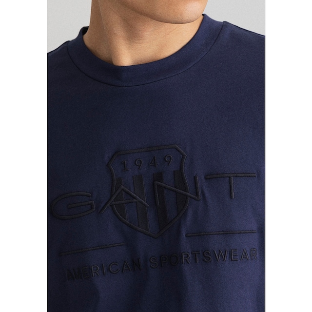 Gant T-Shirt »D.1 GANT PRIDE PIQUE«, mit Logostickerei auf der Brust bei ♕
