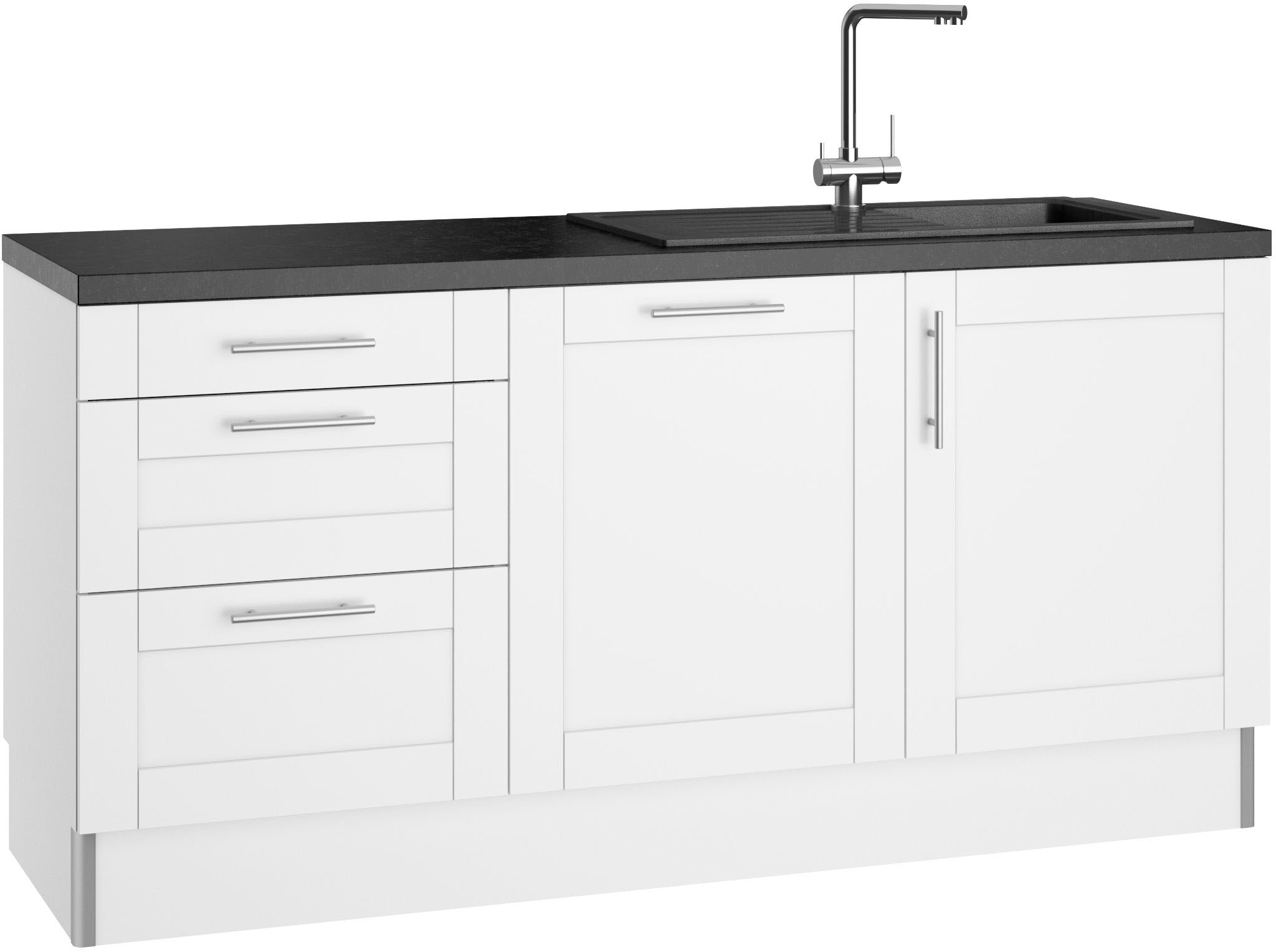 OPTIFIT Küche »Ahus«, 180 cm breit, ohne E-Geräte, Soft Close Funktion, MDF Fronten