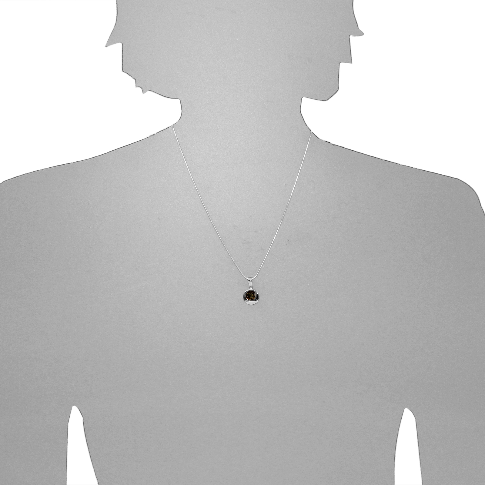 OSTSEE-SCHMUCK Kette mit Anhänger »- Alina 12 mm - Silber 925/000 - Bernstein«