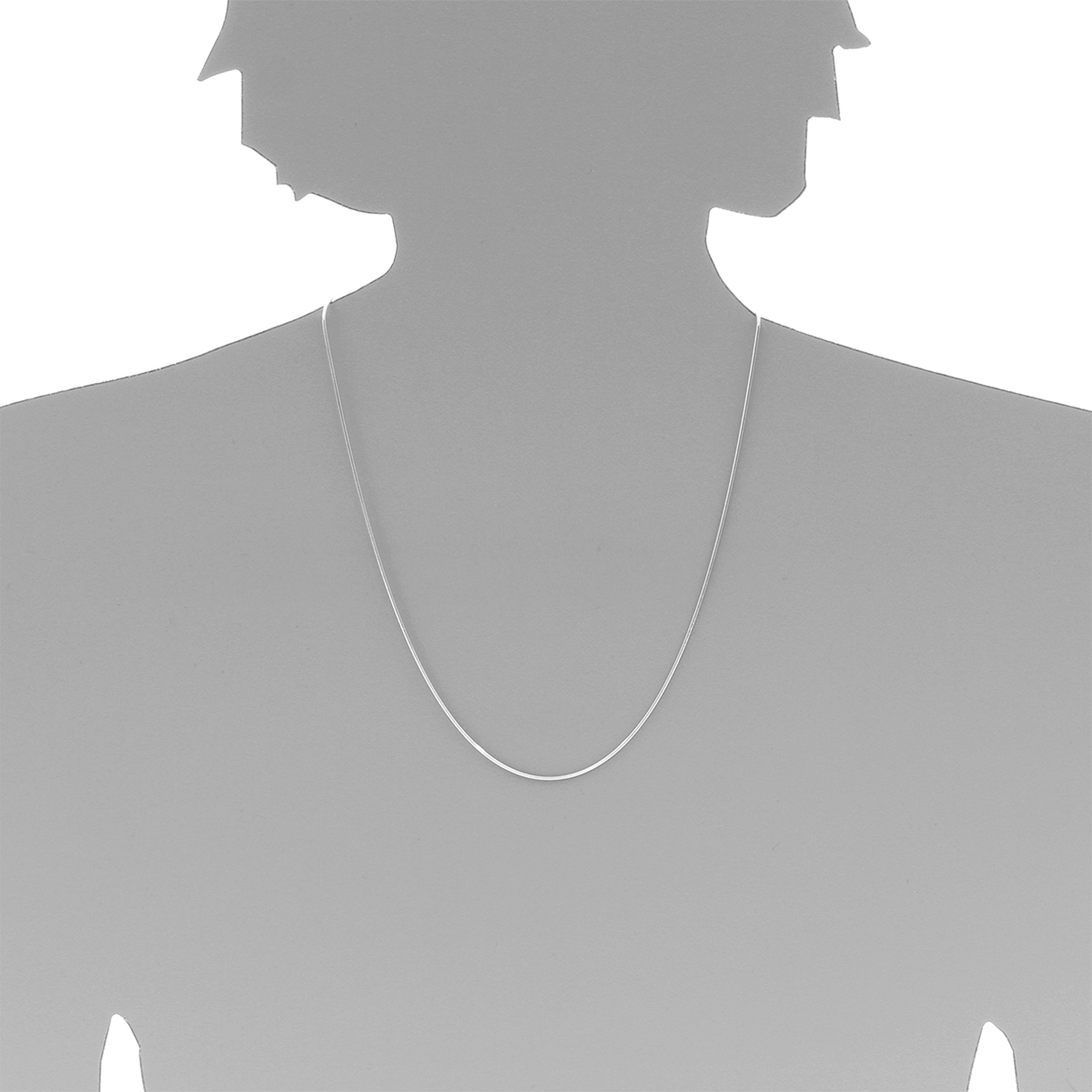 OSTSEE-SCHMUCK Silberkette »- Schlange 1,0 mm - Silber 925/000 -,«