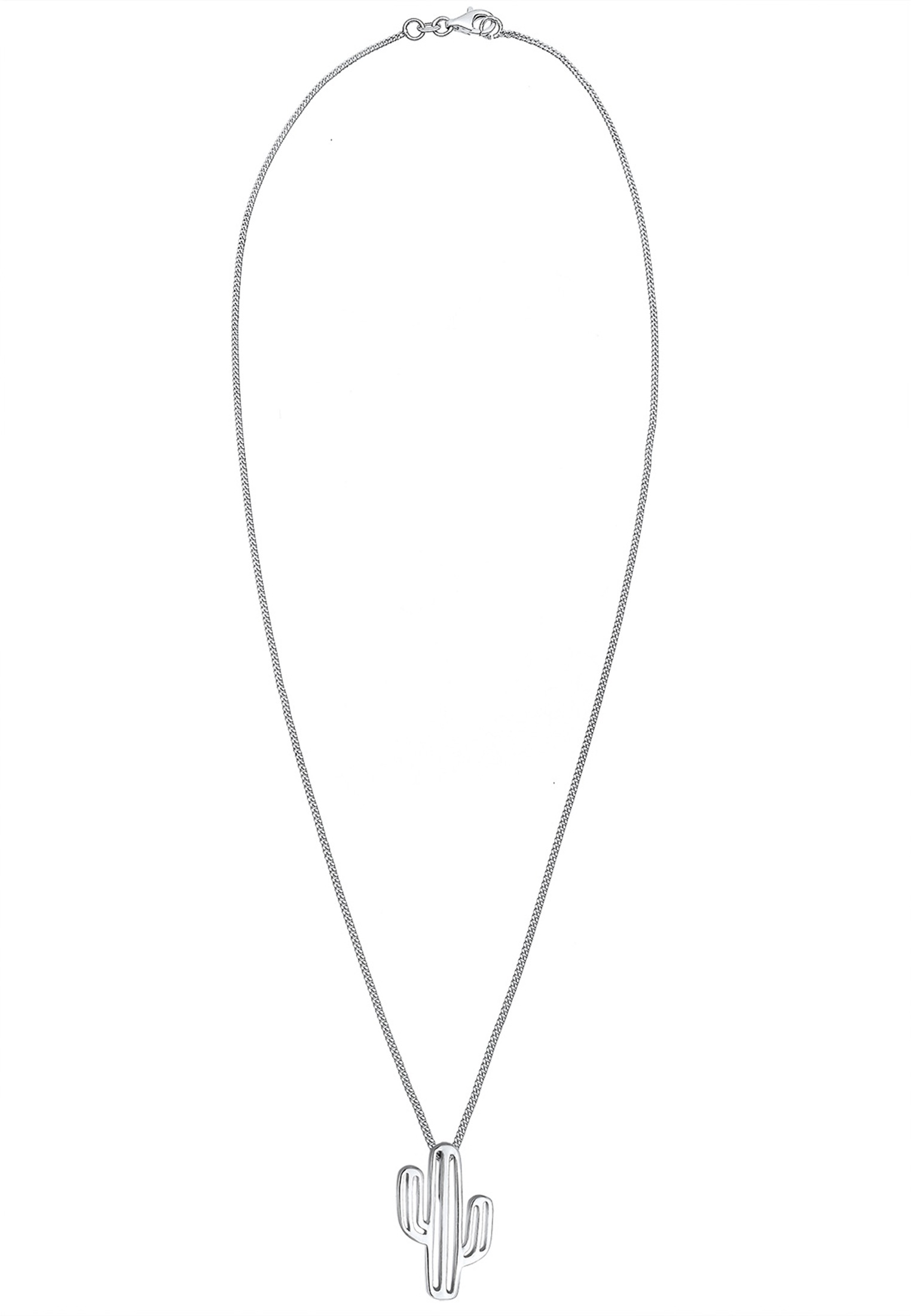 Elli Kette mit Anhänger »Halskette Anhänger Kaktus Boho 925 Sterling Silber«