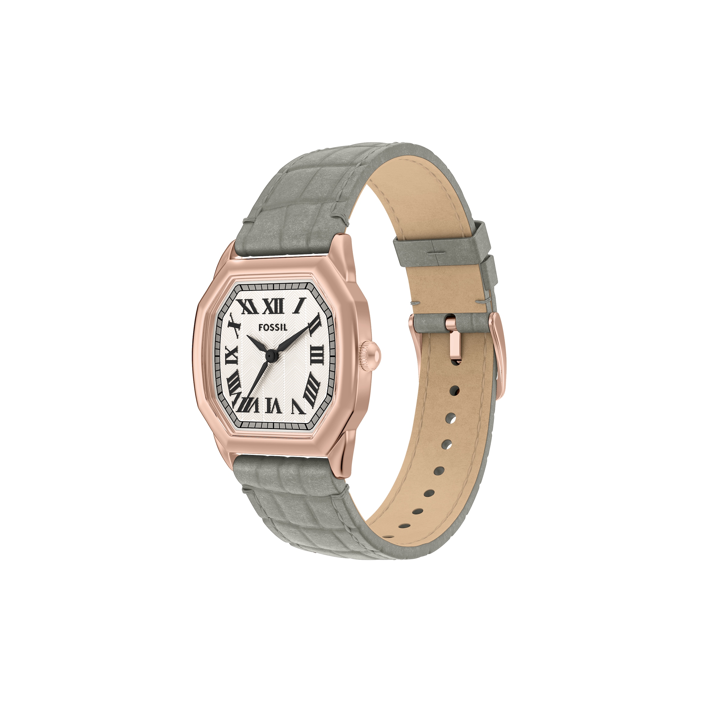 Fossil Quarzuhr »Harlow« Armbanduhr, Damenuhr, Lederarmband, analog
