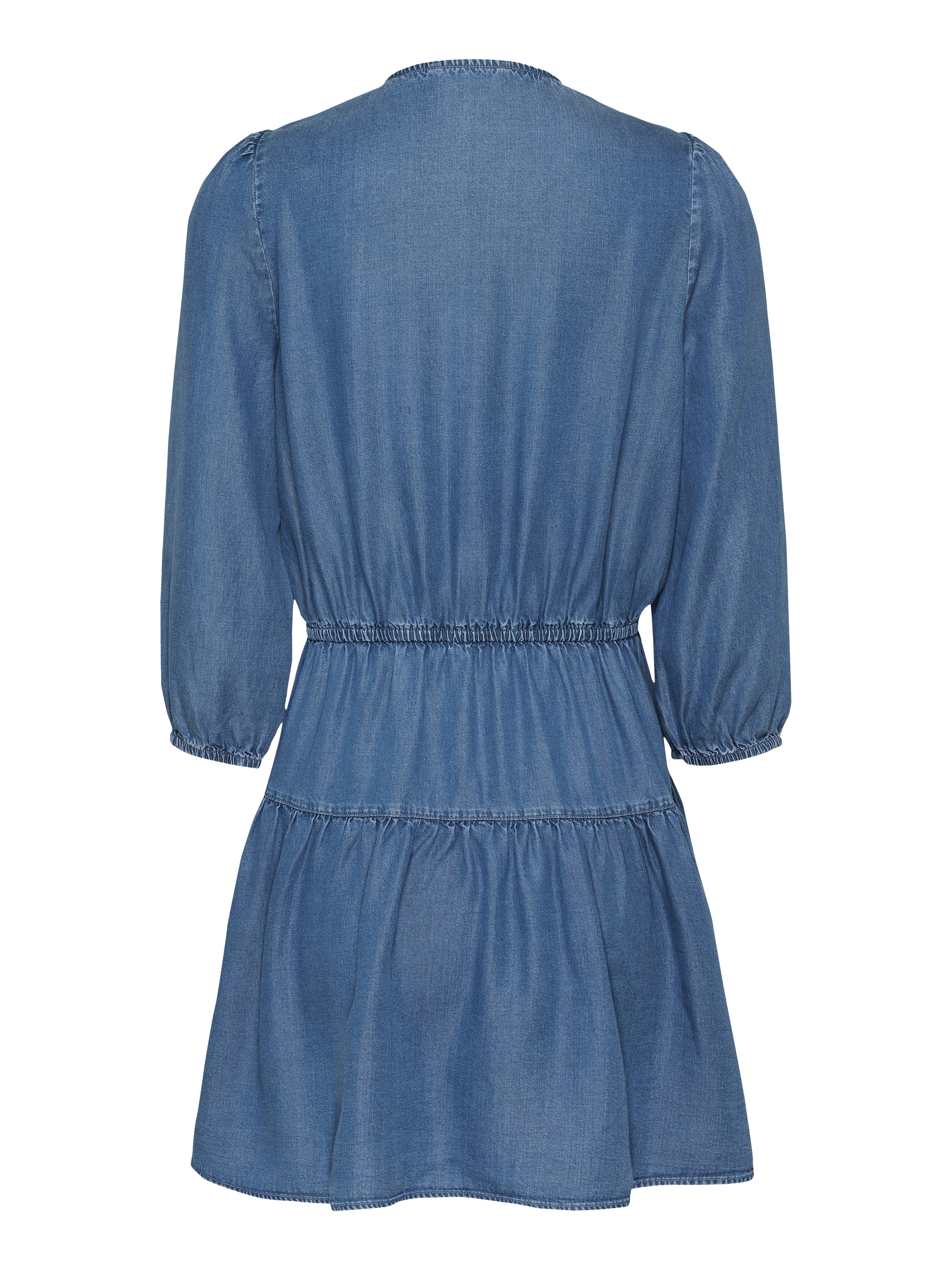 Tommy Jeans Blusenkleid »TJW CHAMBRAY MINI DRESS EXT«, mit Volant, in Mini-Länge