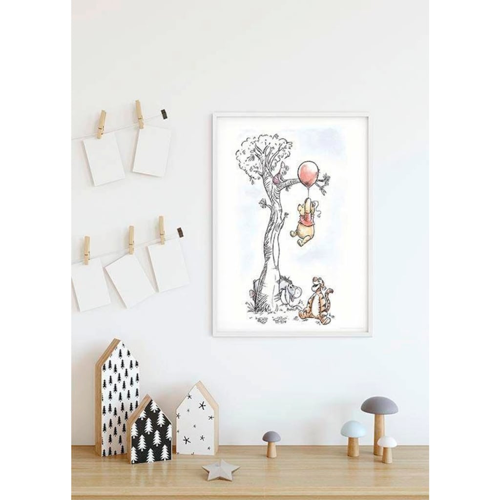 Komar Poster »Winnie Pooh Hang on«, Disney, (1 St.), Kinderzimmer, Schlafzimmer, Wohnzimmer