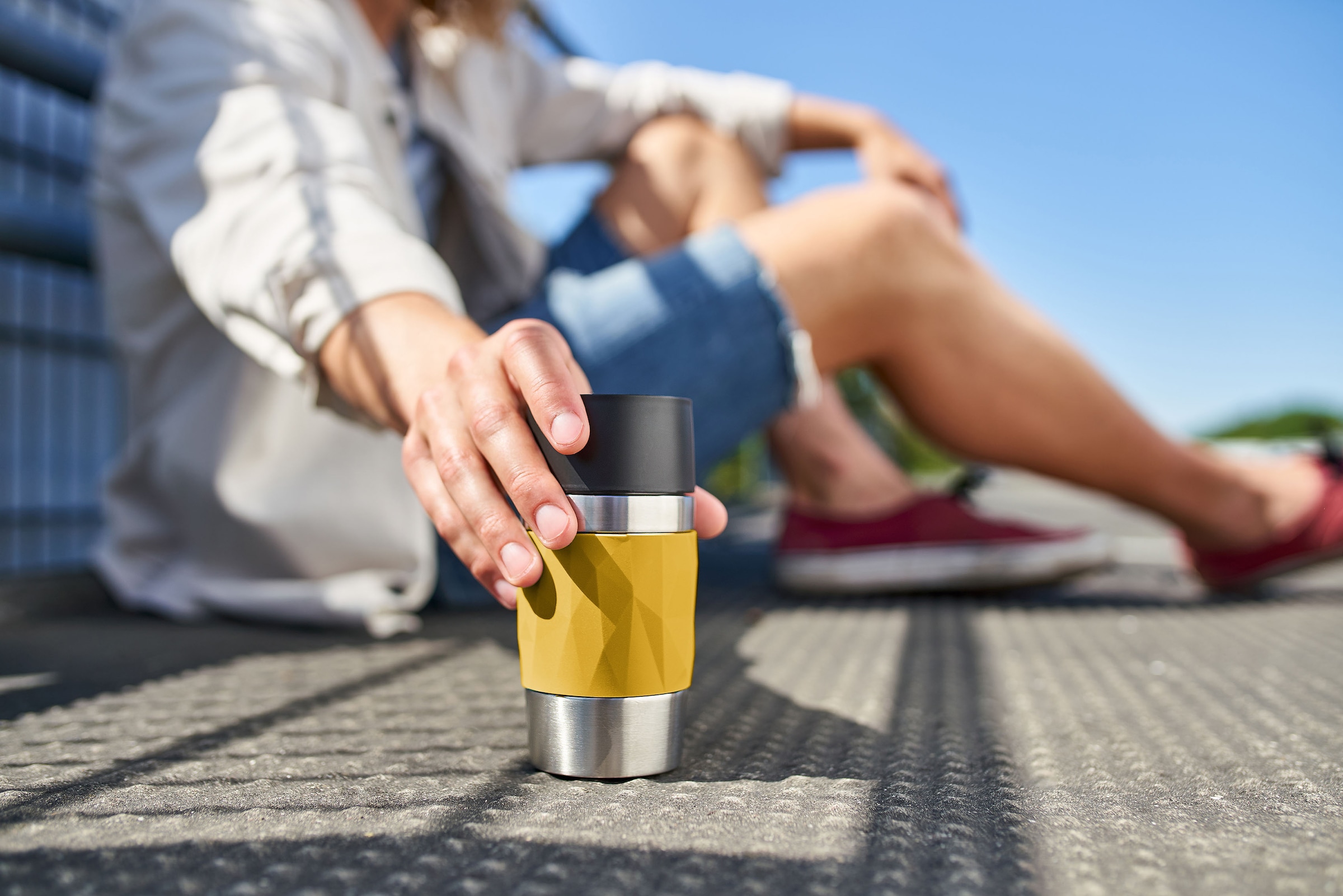 Emsa Thermobecher »Travel Mug Compact«, 0,3L, Edelstahl, 3h warm/6h kalt, 360°Trinköffnung, spülmaschinenfest