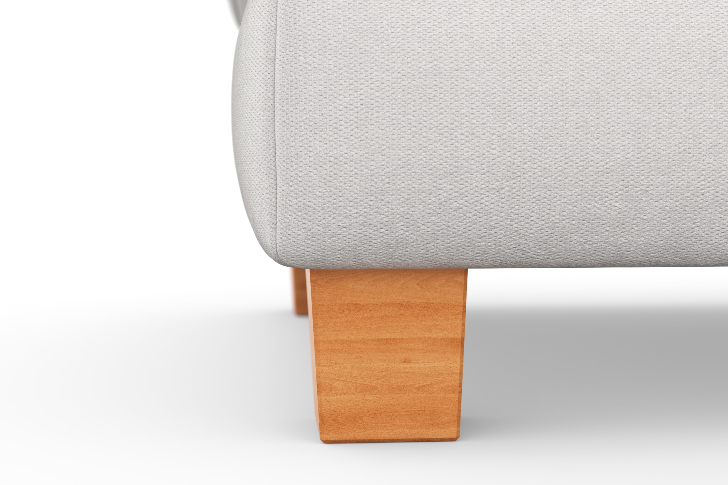 sit&more Polsterhocker »Dundee«, mit Klappfunktion, Federkern und hochwertigen Massivholzfüßen