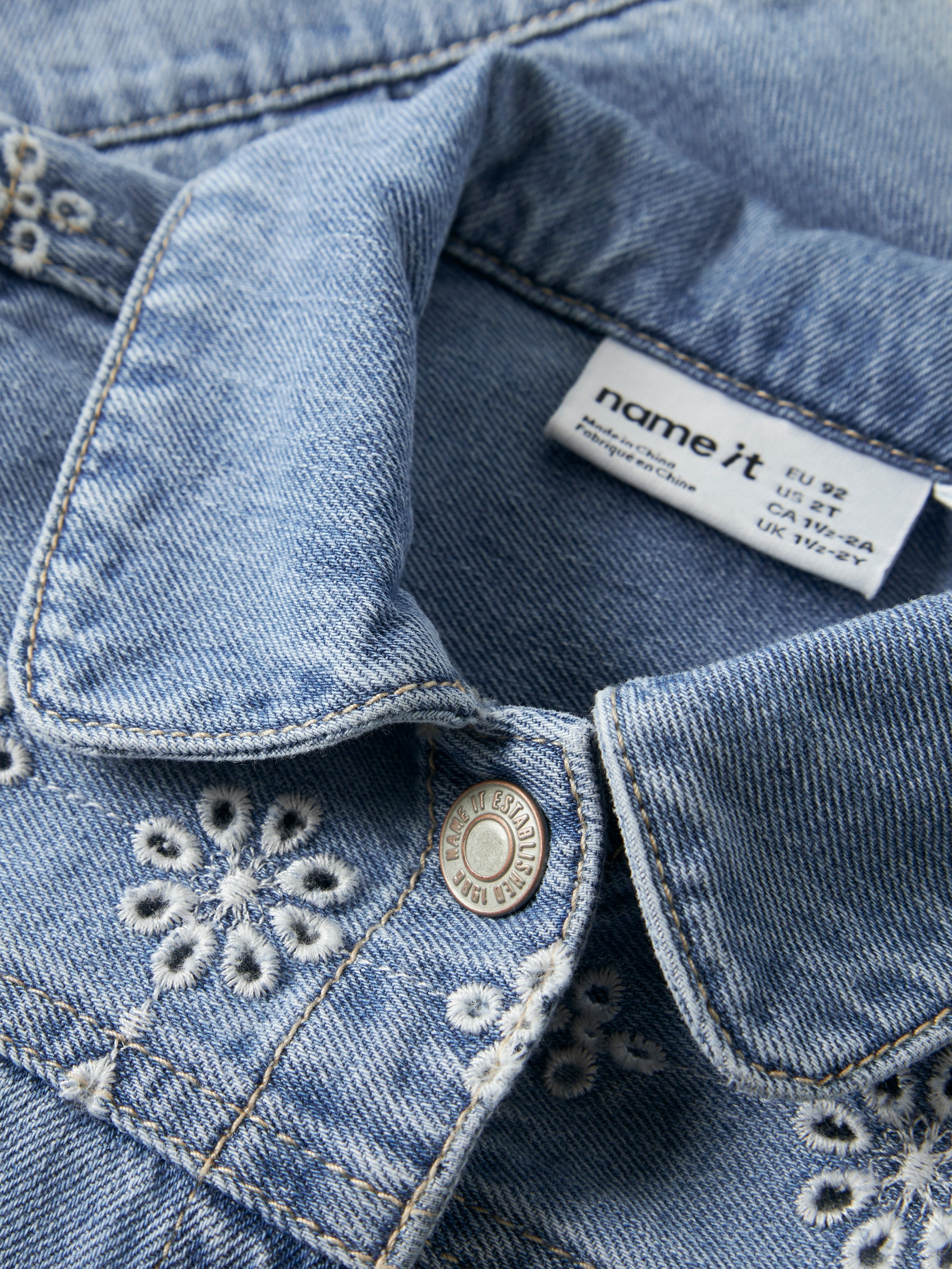 Name It Jeansjacke »NMFHARPER DNM ANGLAISE JACKET 1026-OV H« Baumwolle
