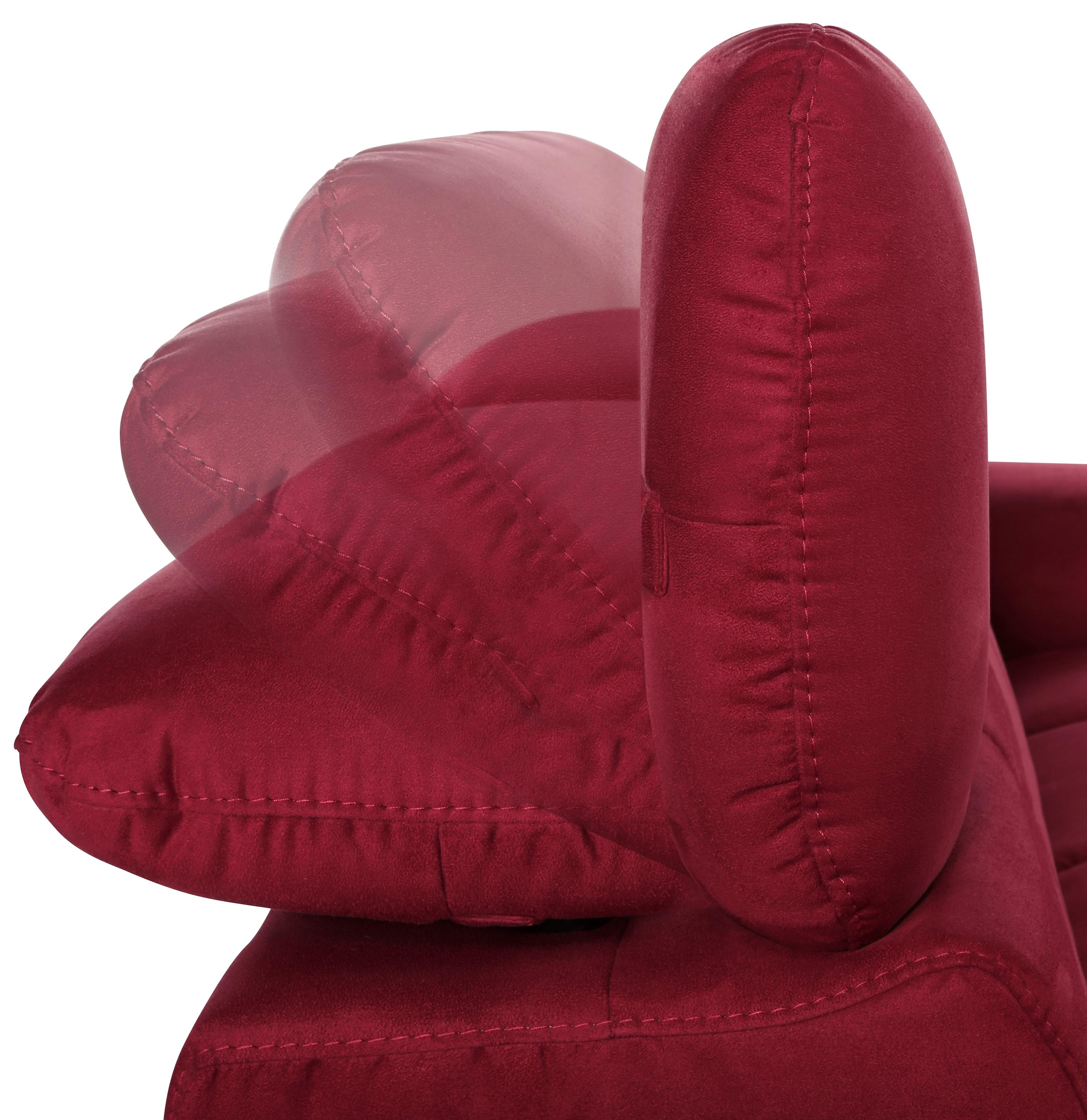 COTTA 2-Sitzer »Chef« Big-Sofa mit Kopfteilverstellung, edle Metallkufen