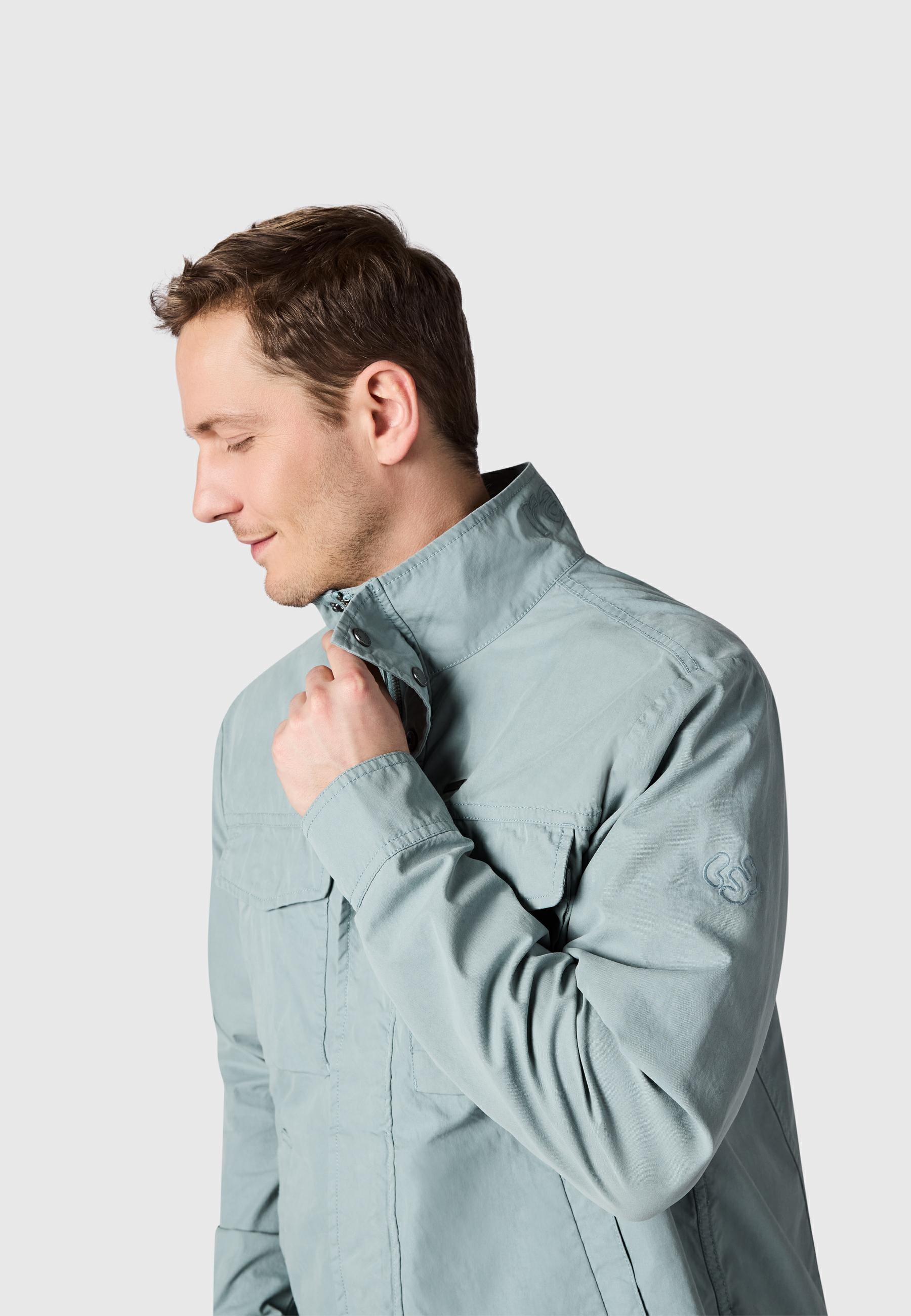 Ragwear Outdoorjacke »Anorak Murpho« ohne Kapuze Leichte Übergangsjacke mit Brusttaschen