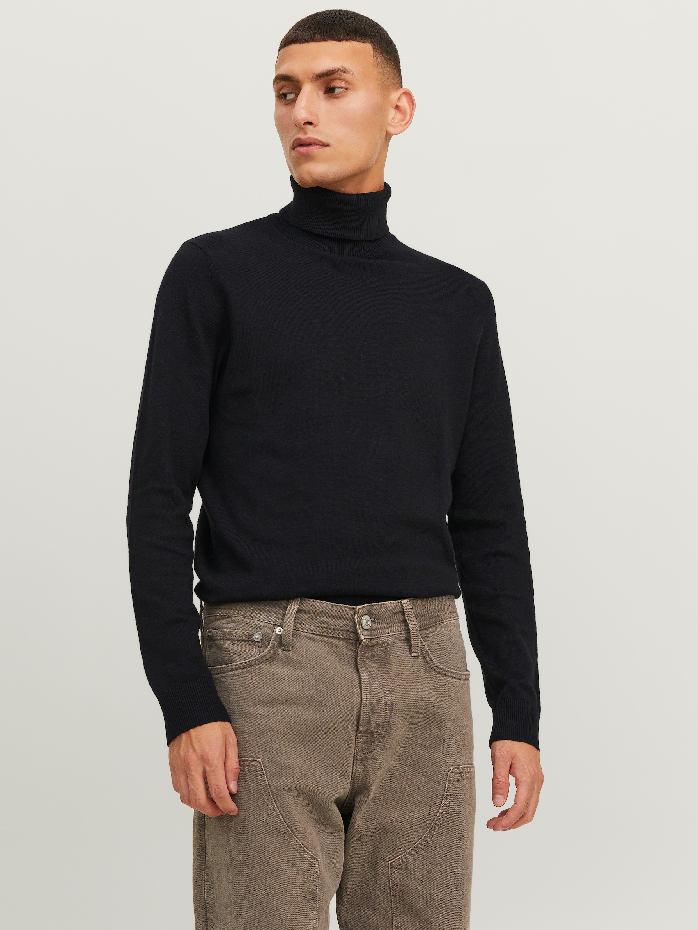 Jack & Jones Rollkragenpullover »JJEEMIL KNIT ROLL NECK NOOS« Baumwollmischung, regular fit