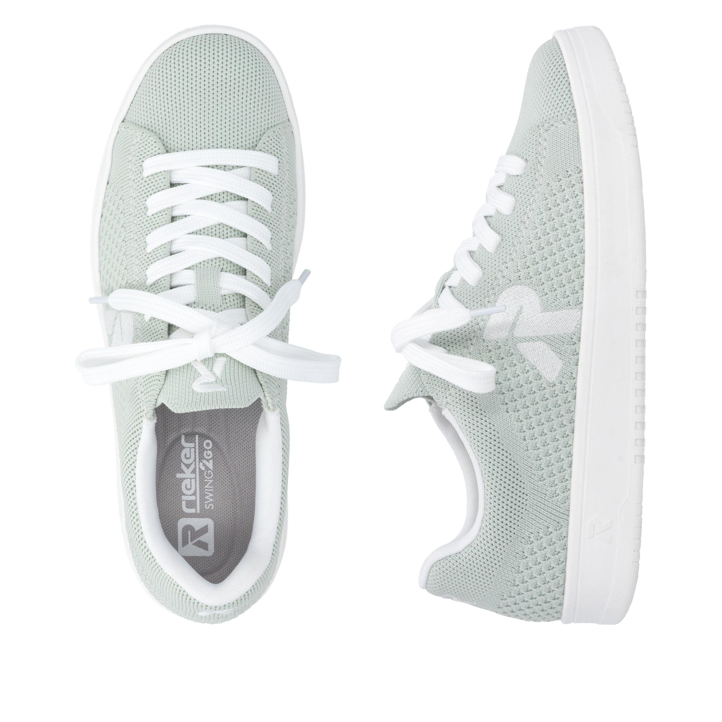 RIEKER Sport Plateausneaker  Slip-on Sneaker, Halbschuh, Freizeitsneaker mit aufgesetzter Schnürung