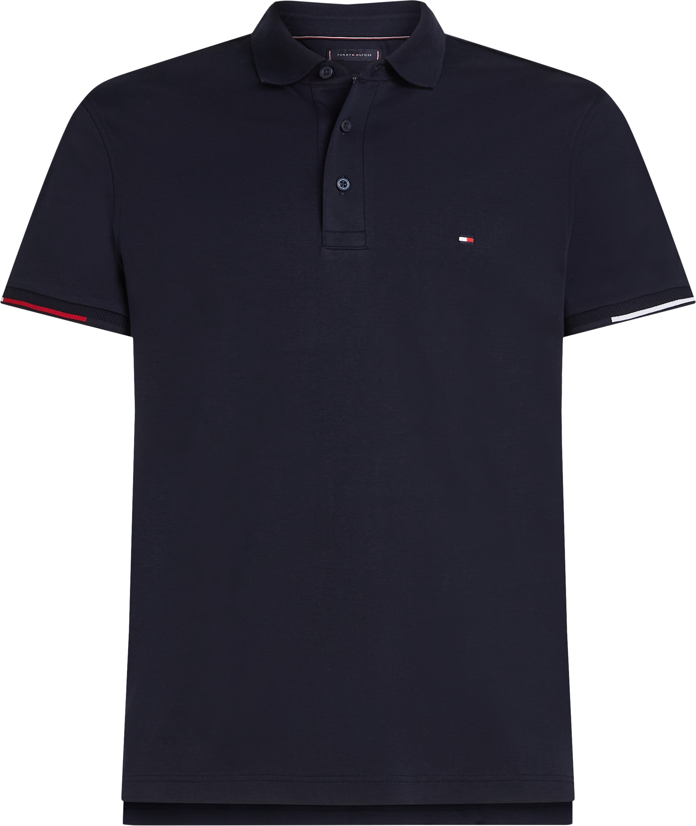 Tommy Hilfiger Big & Tall Poloshirt »BT-INTERLOCK FLAGCUFF SLIM FIT-B«, Große Größen