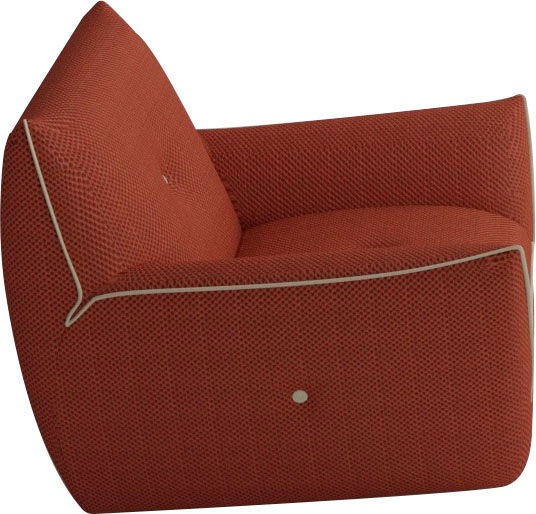 Egoitaliano Sessel »Yuki, extravagantes Design und höchster Sitzkomfort, tolle Details«, mit bioelasatische MIcrofaser BOUNCE bezogen