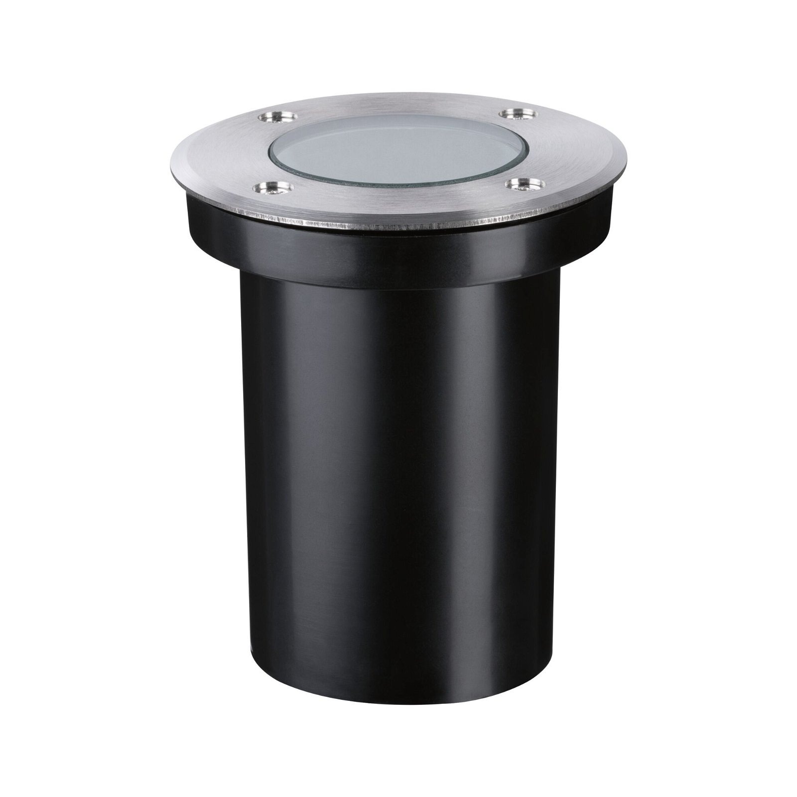 Paulmann LED Einbauleuchte »IP65 110mm 2200K 4,3W 320lm 230V Edelstahl gebürstet, Kunststoff«, 1 flammig, Leuchtmittel GU10 | LED fest integriert, Bodeneinbauleuchte Goldlicht insektenfreundlich