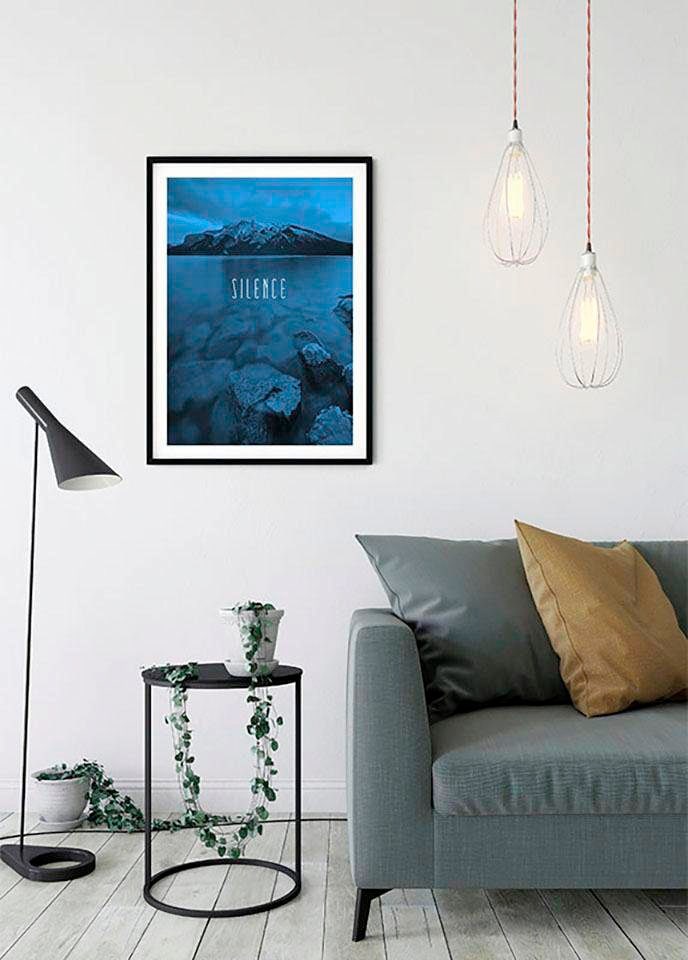 Komar Poster »Word Lake Silence kaufen online 3 Schlafzimmer, mit St.), | Wohnzimmer Garantie XXL (1 Jahren Natur, Kinderzimmer, Blue«