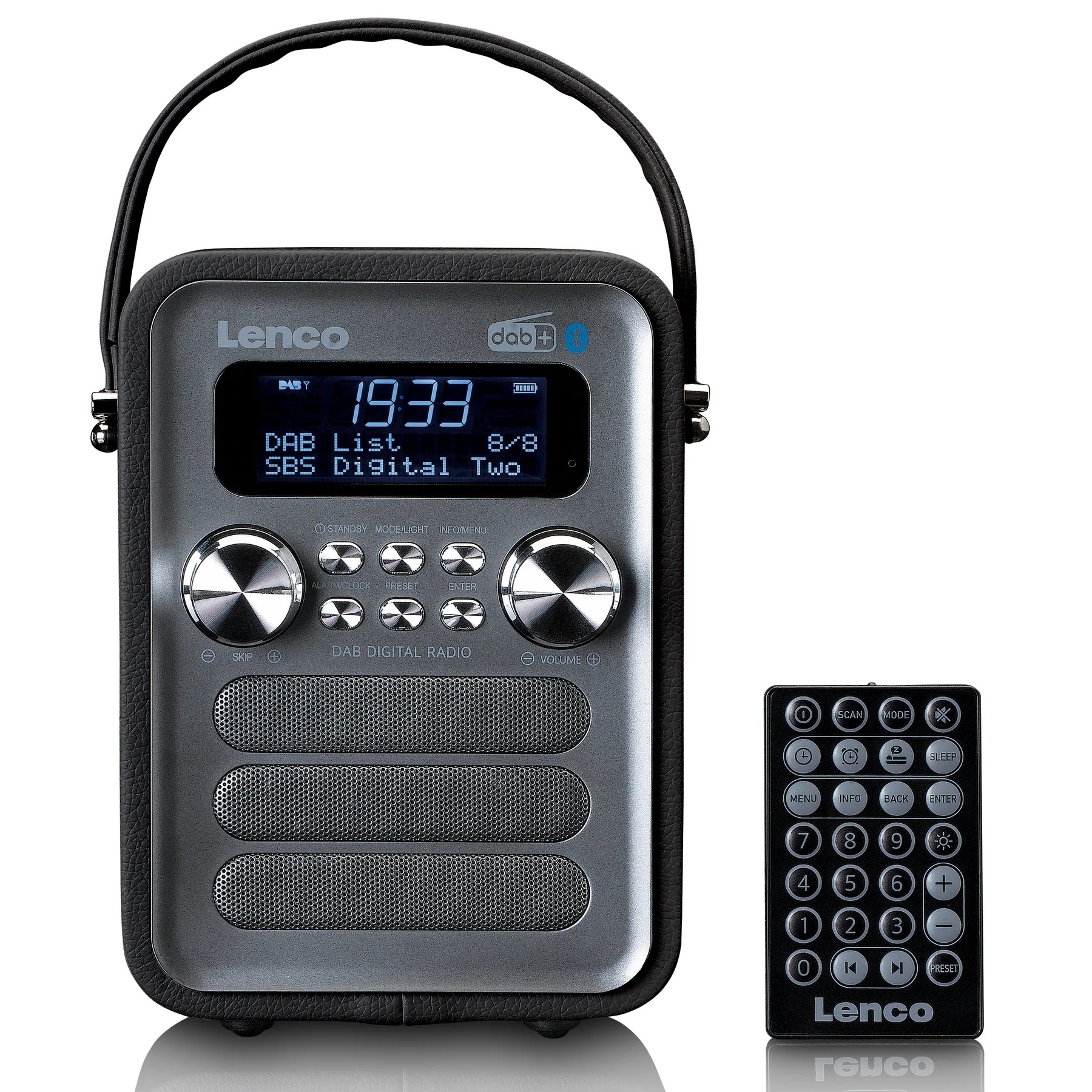 Lenco Digitalradio (DAB+) »PDR-051« (Bluetooth Digitalradio (DAB+) | FM-Tuner mit RDS ) mit Subwoofer, Bluetooth und Sleep-Timer