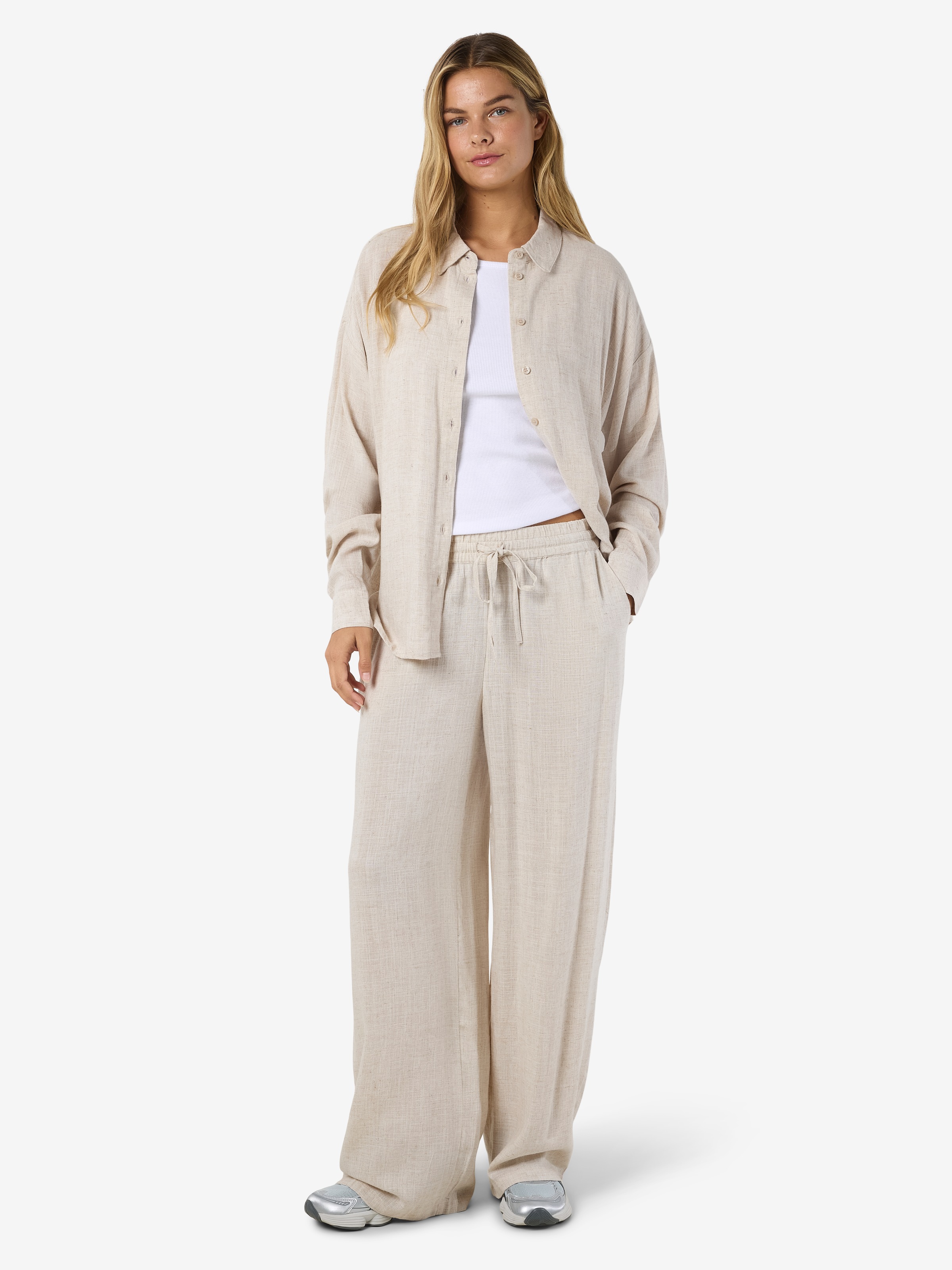 Noisy may Jogger Pants »NMLEILANI NW LOOSE PANTS WVN NOOS«