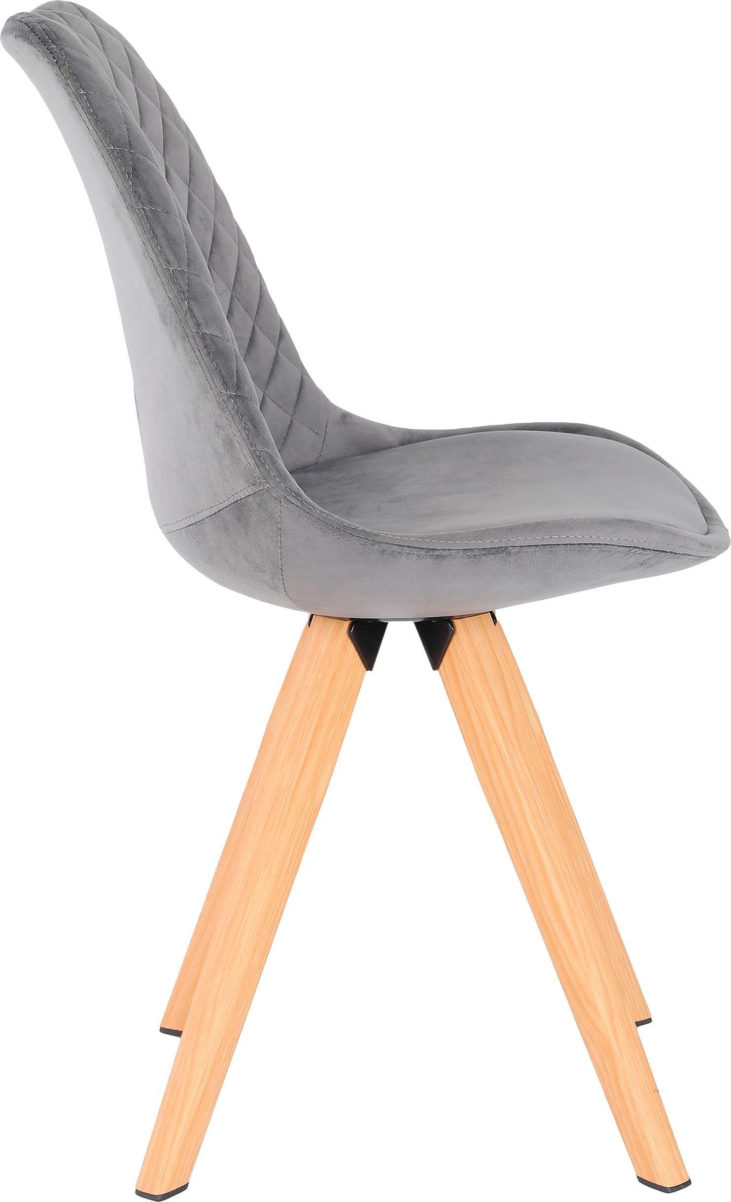 byLIVING Esszimmerstuhl »Arik«, (Set), 2 St., Samt, Bezug in Samt oder Cord, Gestell in Eichen-Optik