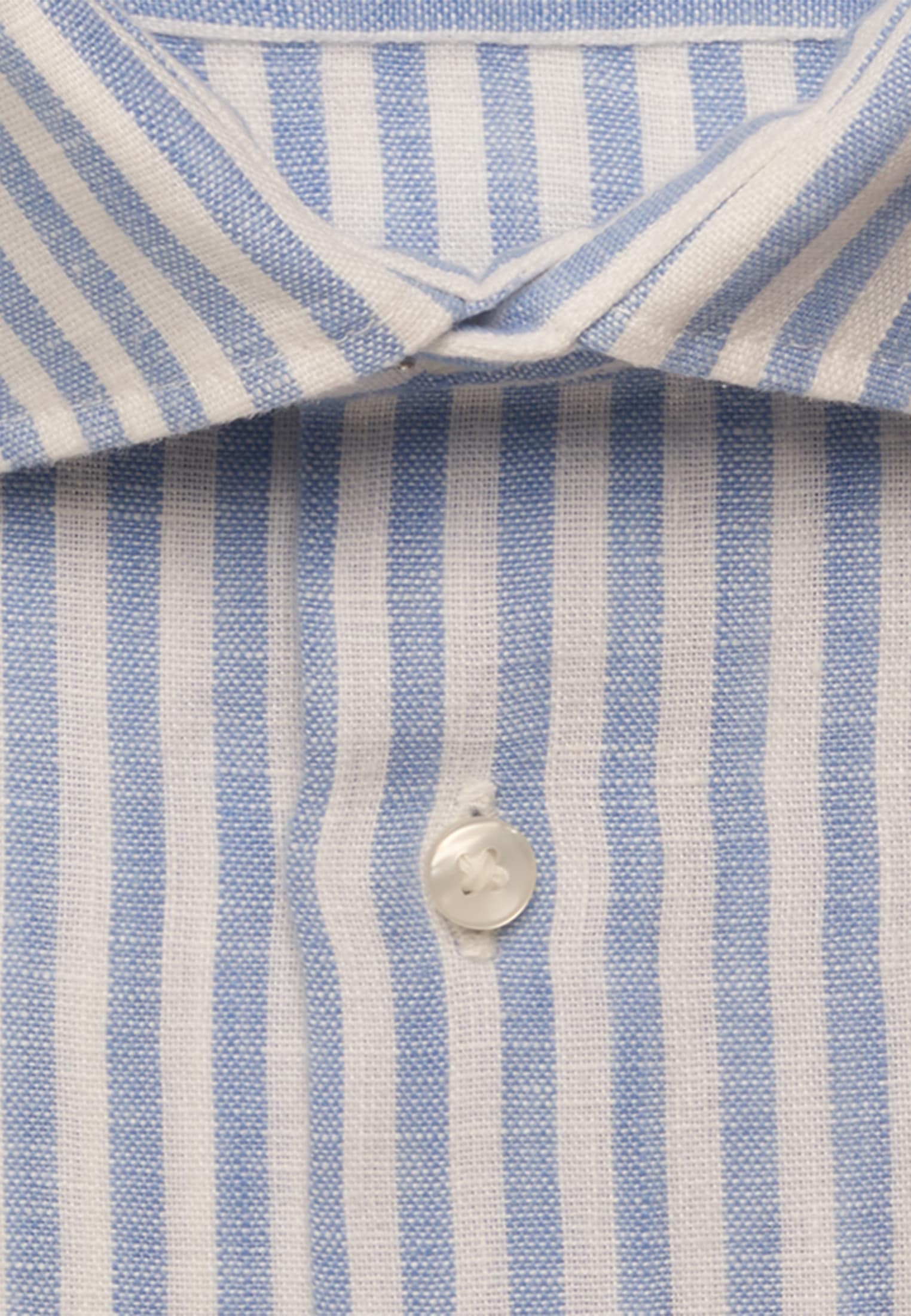 seidensticker Leinenhemd »Schwarze Rose« Shaped 1/1 Kentkragen Gestreift