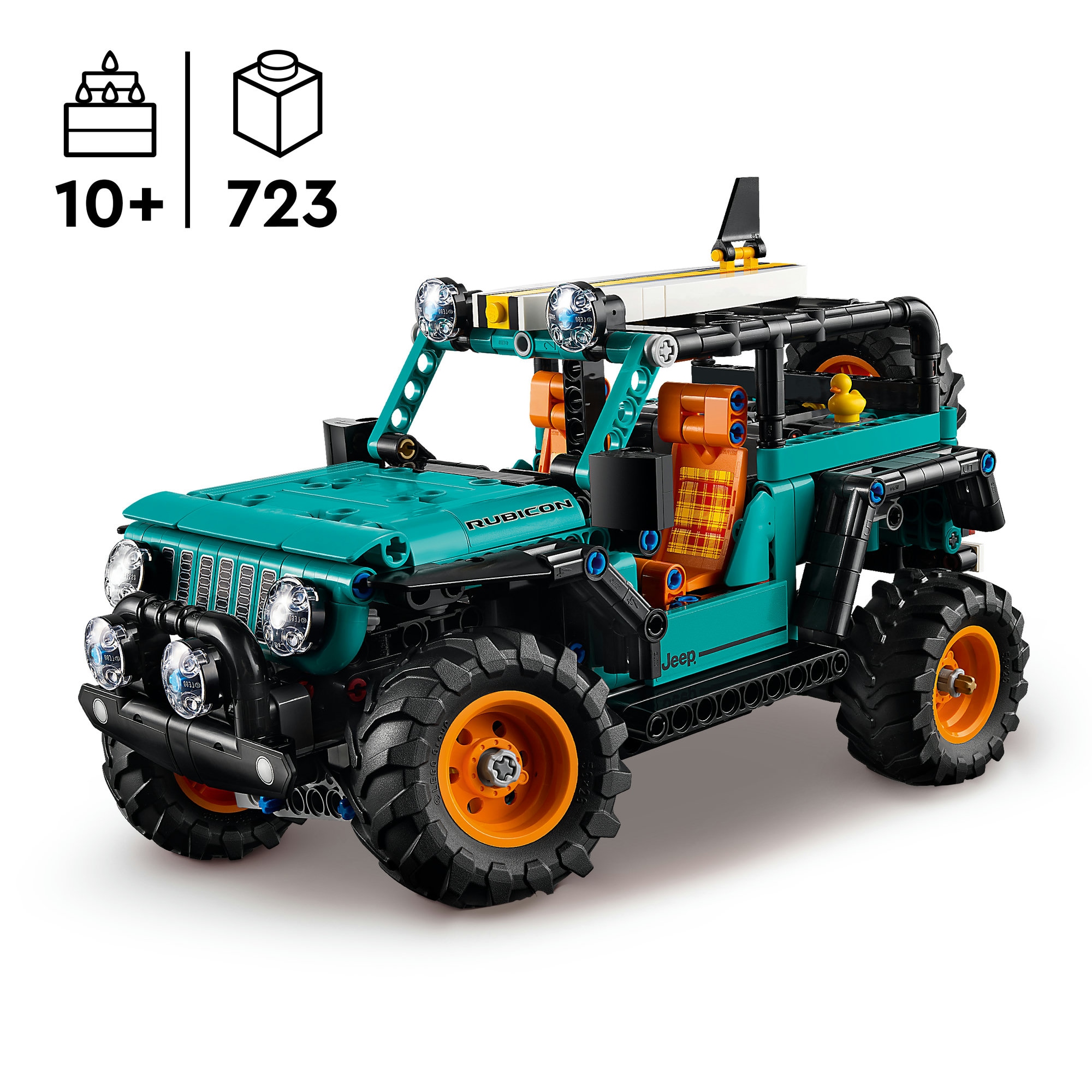 LEGO® Konstruktionsspielsteine »Jeep Wrangler Rubicon Geländewagen (42227), LEGO Technic«