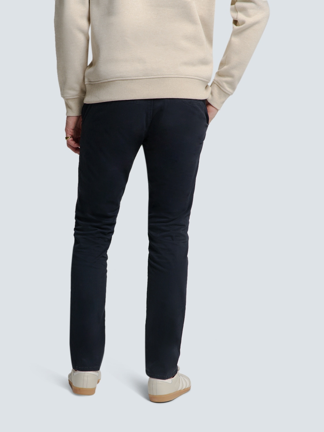 NO EXCESS Chinohose  mit Garmend-Dyed-Finish