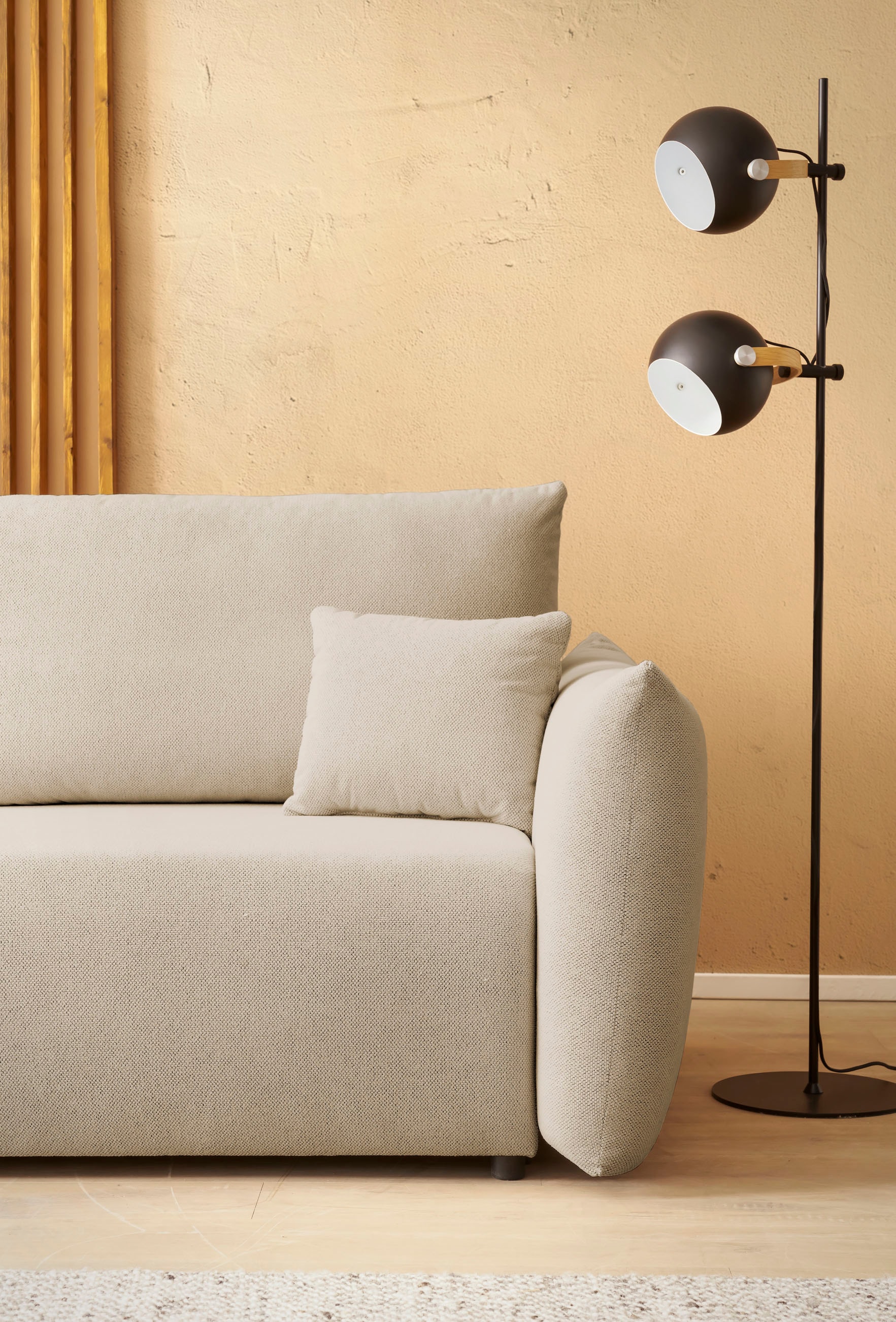 INOSIGN 3-Sitzer »MAVAS Schlafsofa mit Bettkasten« ca.240/108cm (Liegefläche 212/145 cm), Cord, Chenille, Struktur