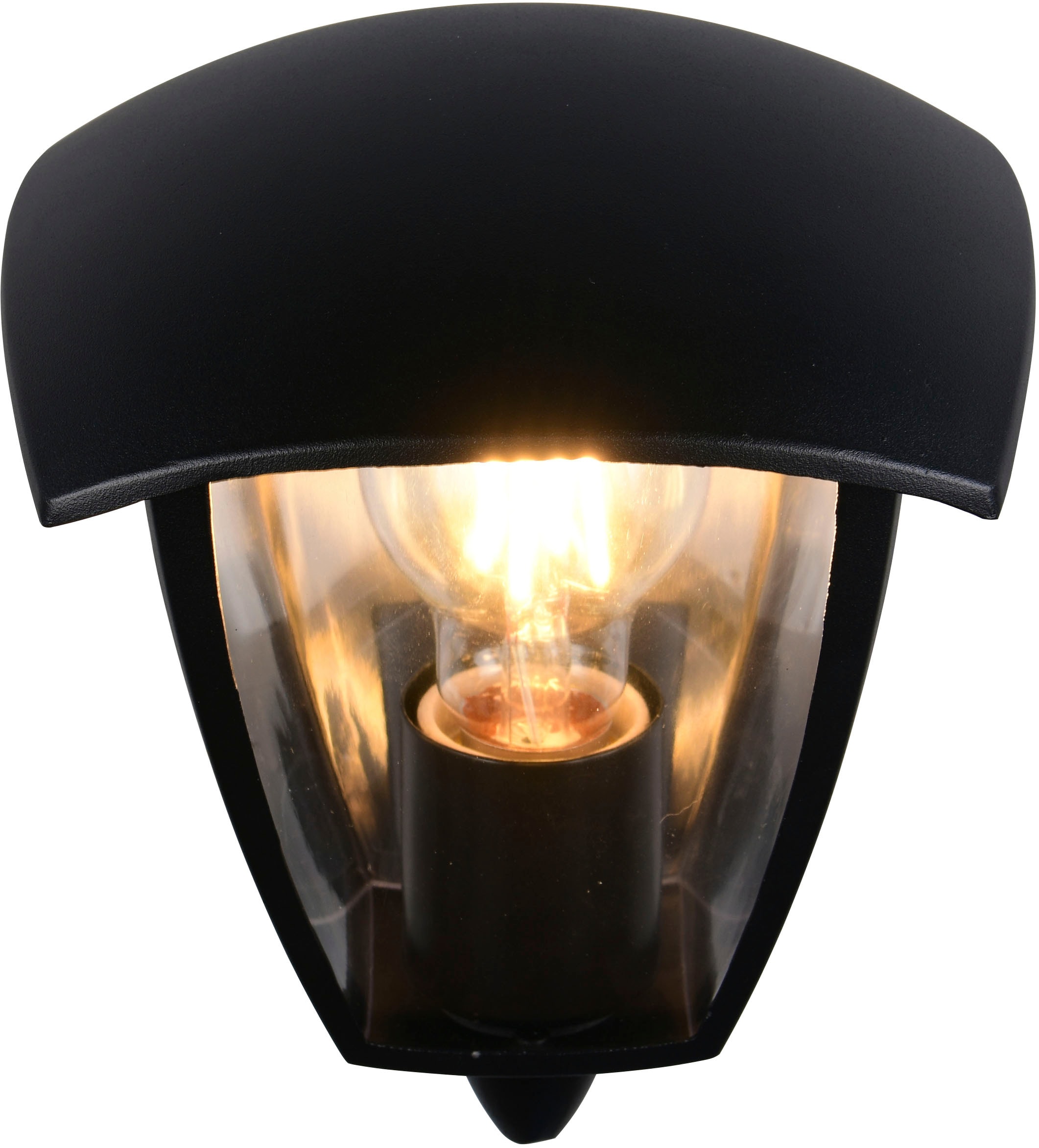 TRIO Leuchten Außen-Wandleuchte »VENTA, Laterne Hauswand Fassadenbeleuchtung, exkl 1x E27 max 10W, IP44« E27 1 Stk. warmweiß - kaltweiß Wandlampe Laternen-Optik, aufwärts gerichtet, Schirm Kunststoff