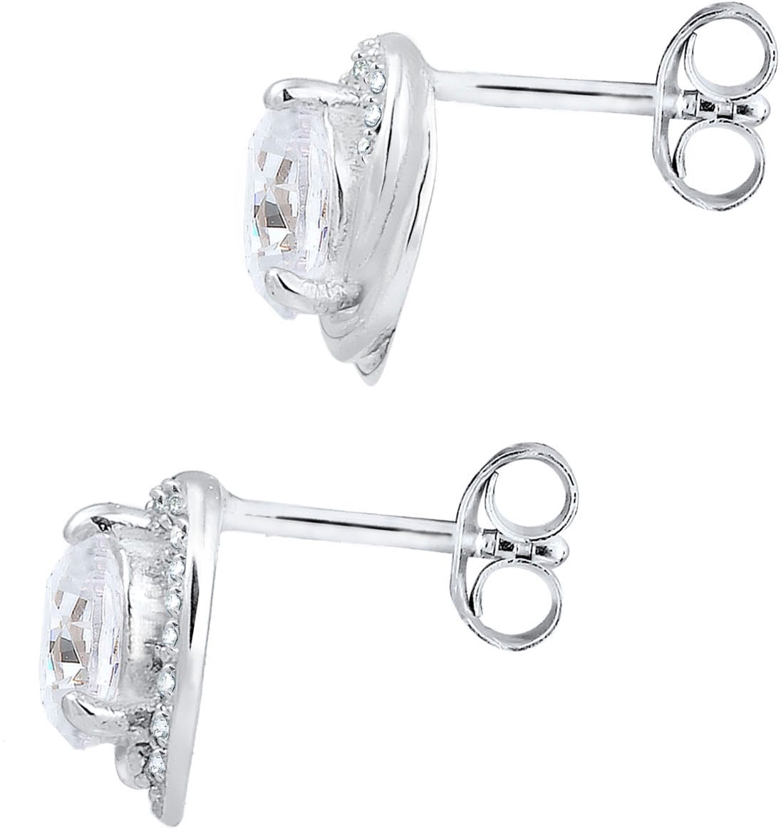 Elli Paar Ohrstecker »Schmuck Geschenk Silber 925 Ohrringe, 0309211818«, mit Glasstein