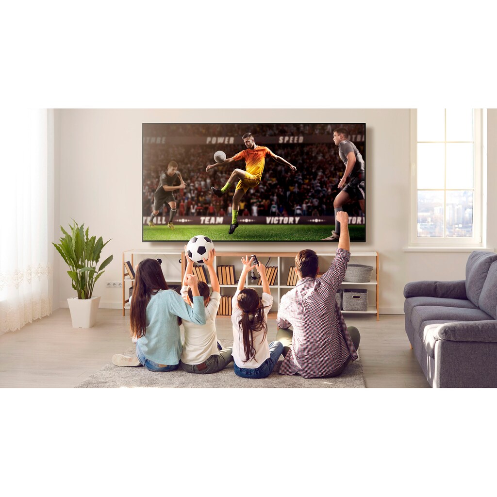 TCL QLED-Fernseher »65C631X1«, 164 cm/65 Zoll, 4K Ultra HD, Smart-TV-Google TV, HDR Premium, Dolby Atmos, HDMI 2.1, Metallgehäuse, ONKYO-Sound